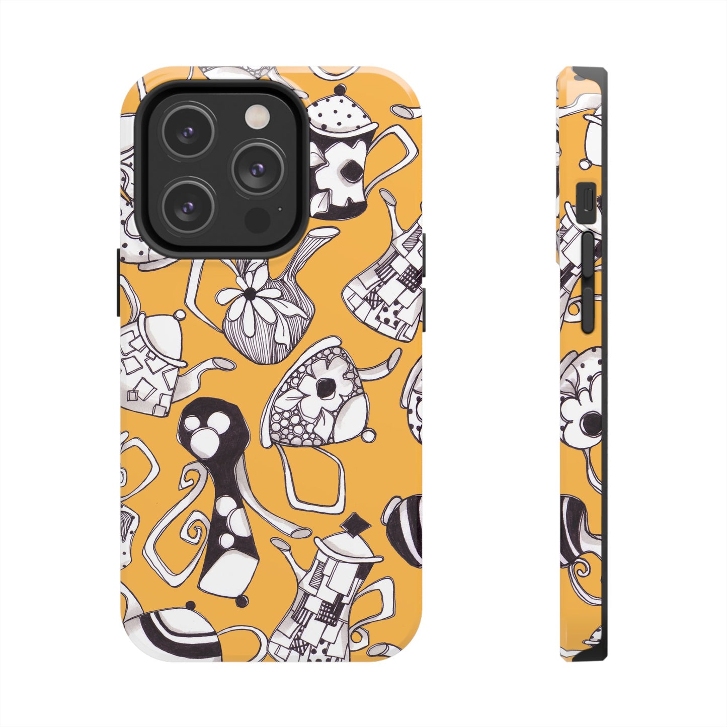 Fancy Pots Yellow Phone Case