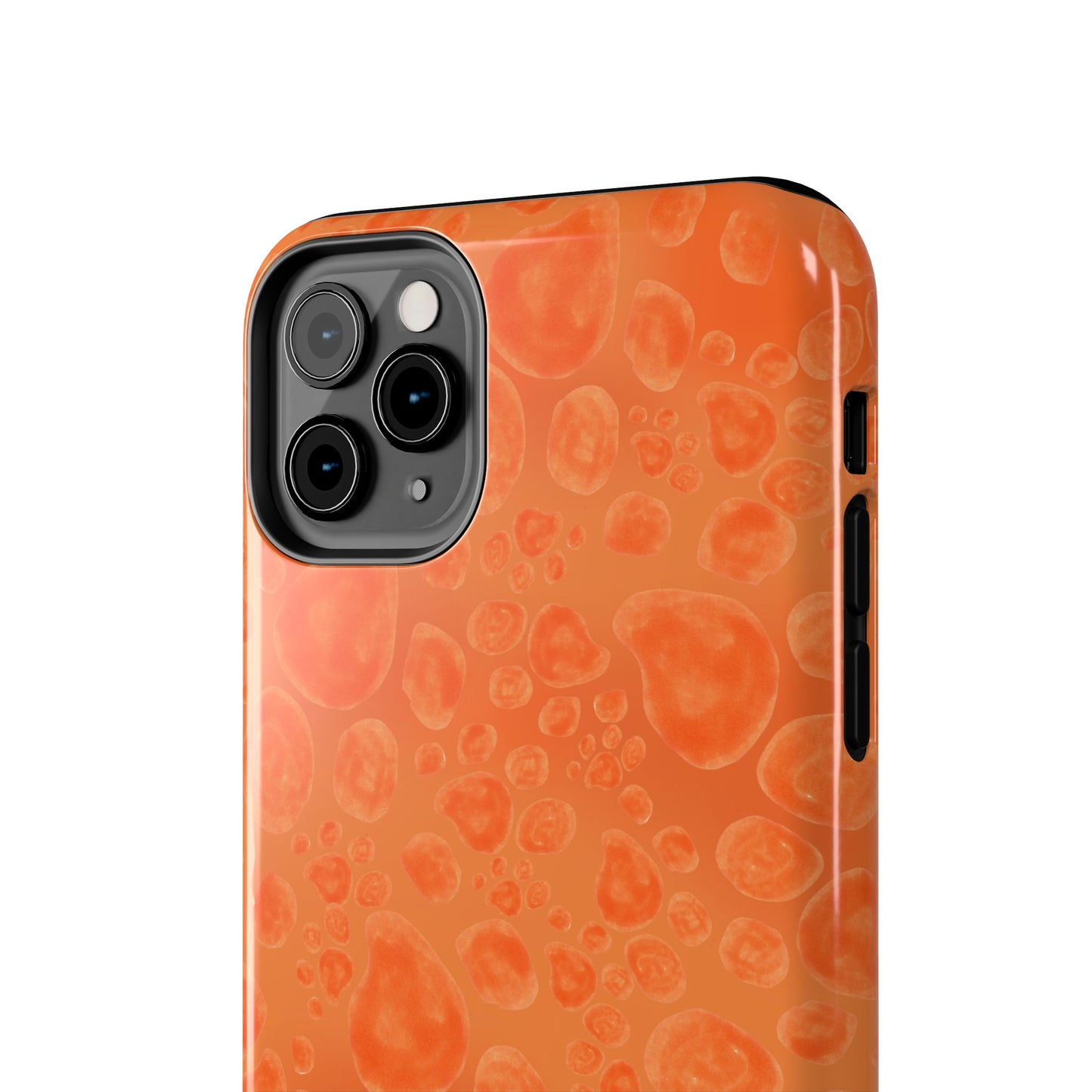 Paw Dots Orange Phone Case