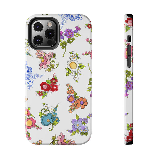 Mixed Bouquets White Phone Case