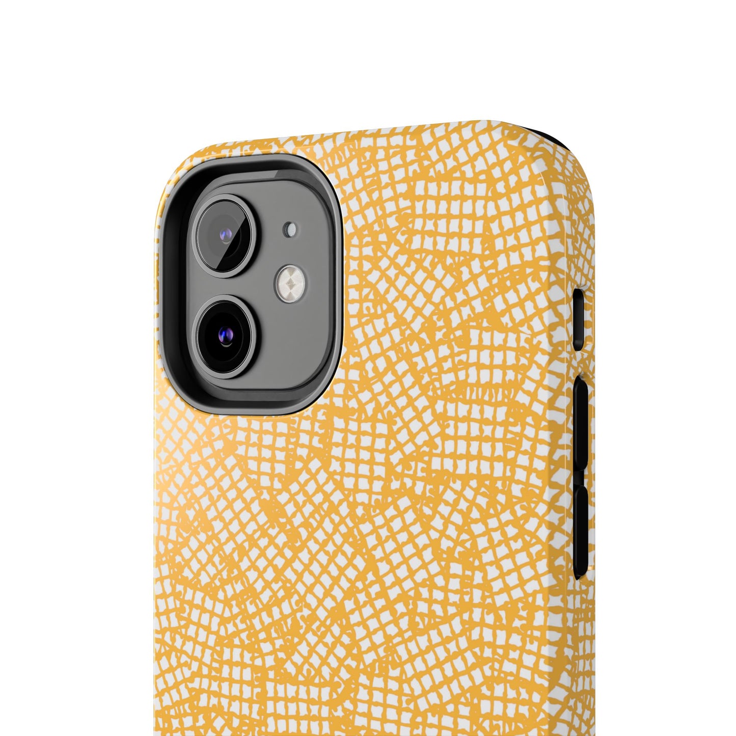 Check Patch Small Yellow Phone Case