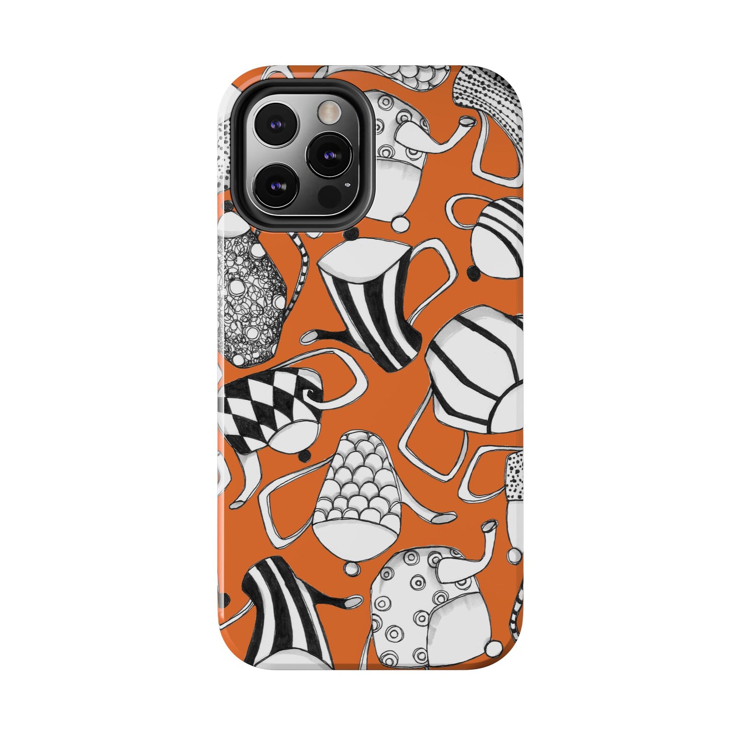 Coffee, Tea Anyone? Orange Phone Case