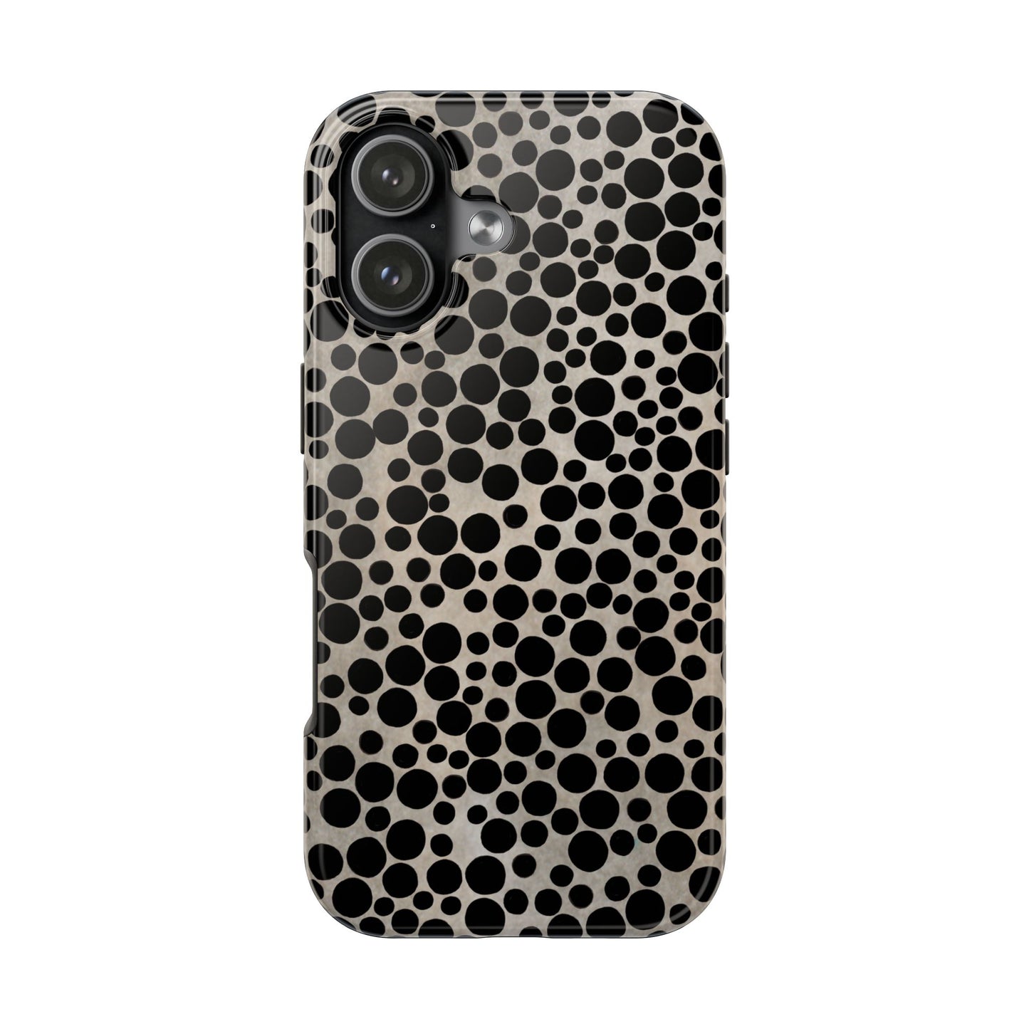 Felt Dots Silver Phone Case