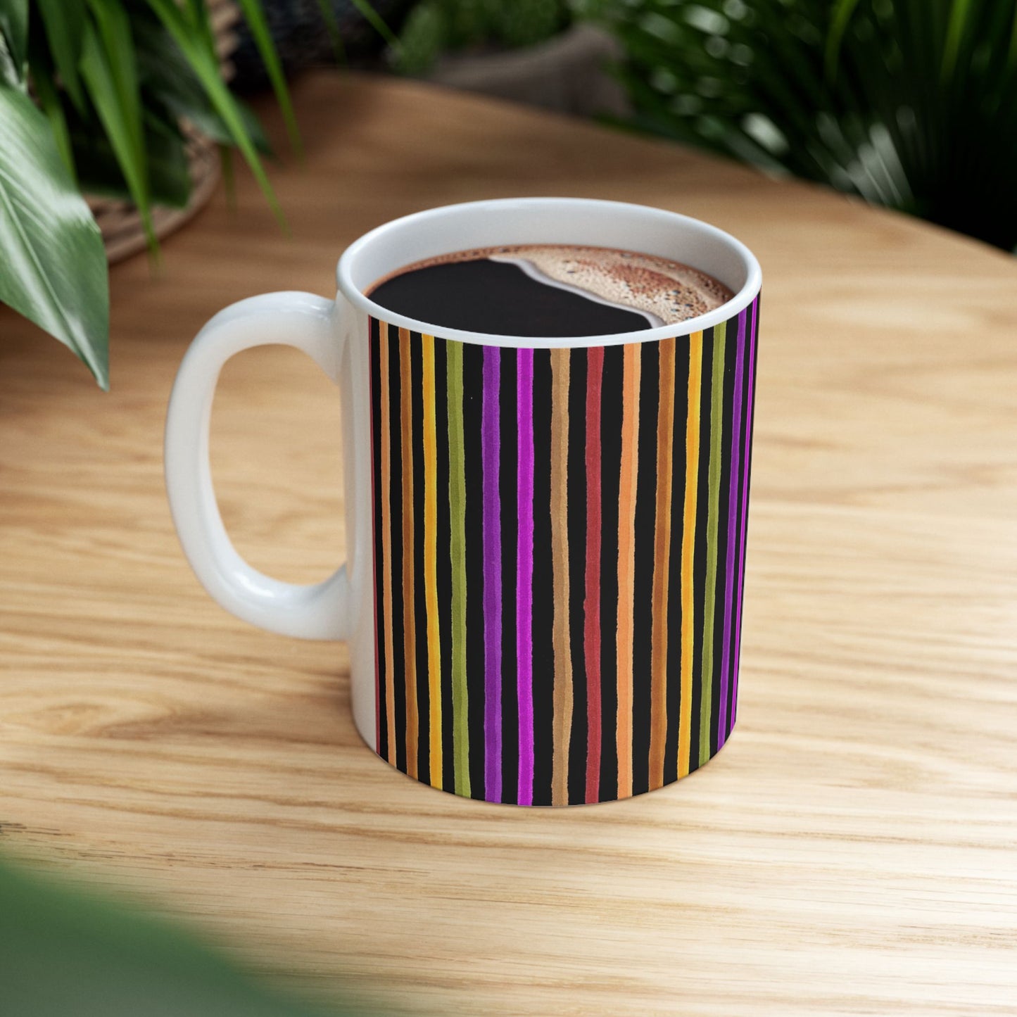 Spice Stripe Black Cup