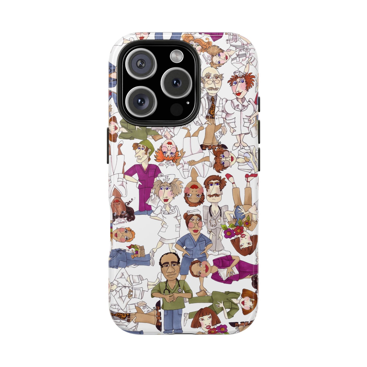 Diverse Nurse White Phone Case