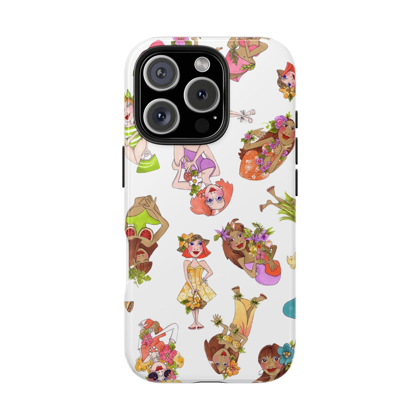 Island Toss White Phone Case