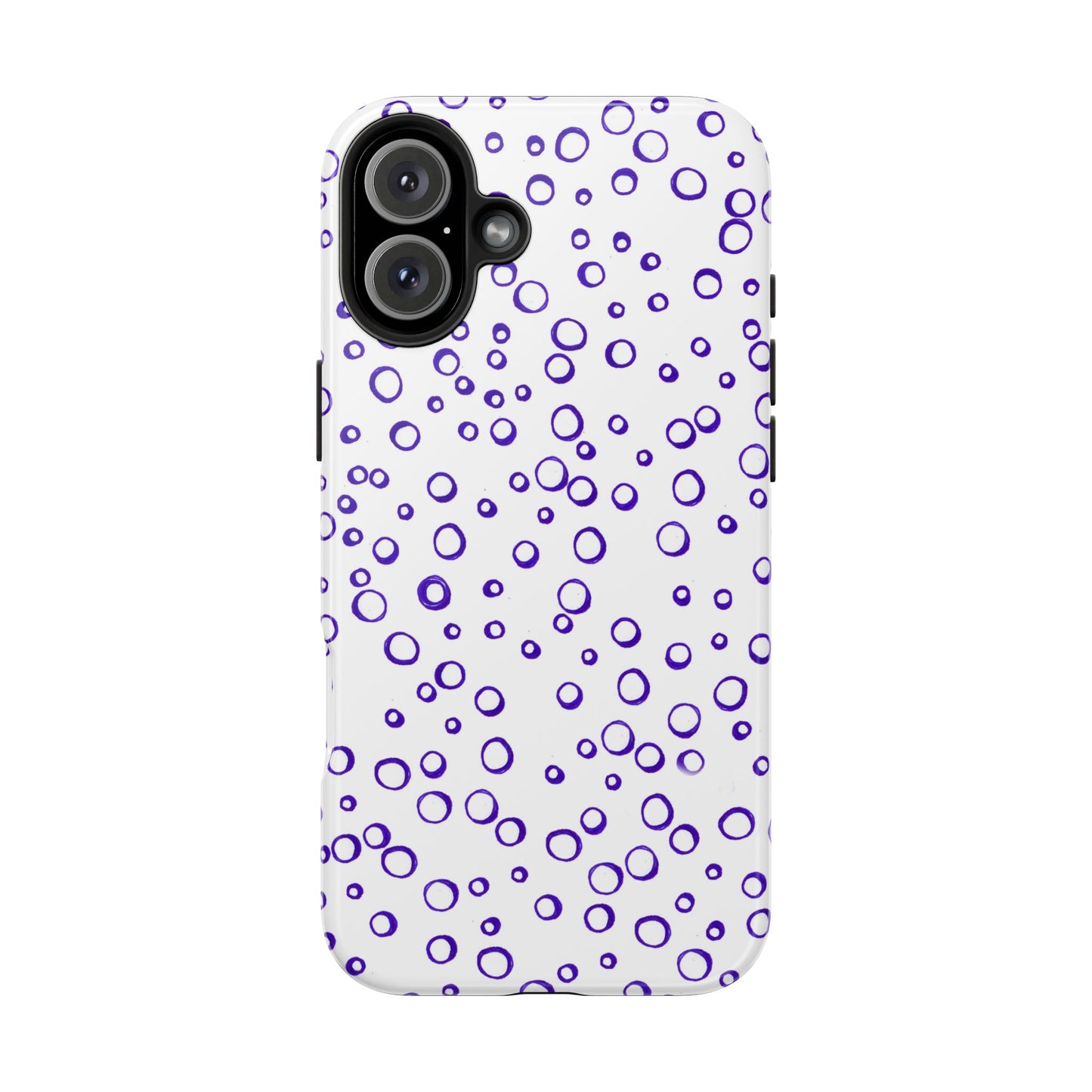 Blue See Through Dots Phone Case
