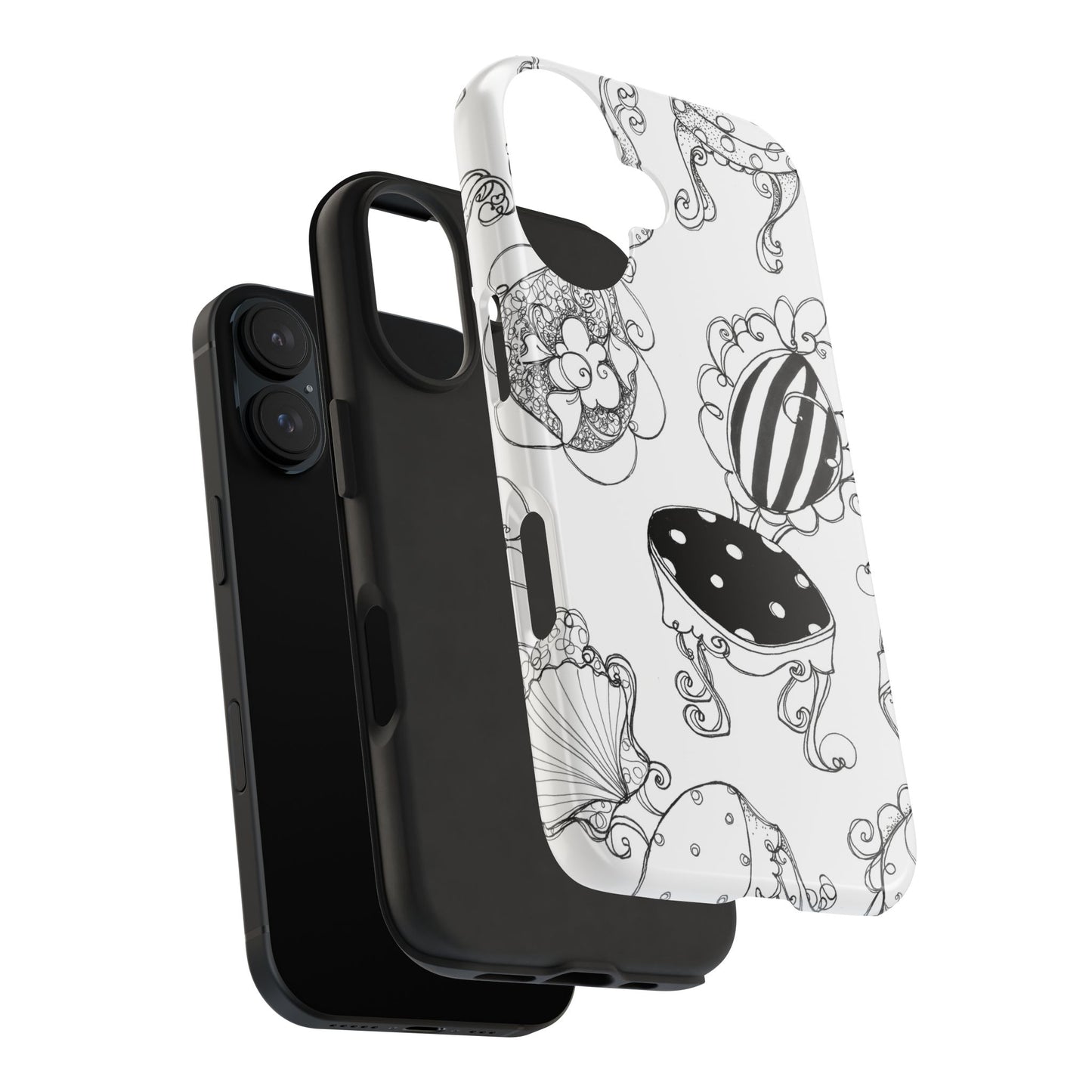 Bistro Chairs White Phone Case