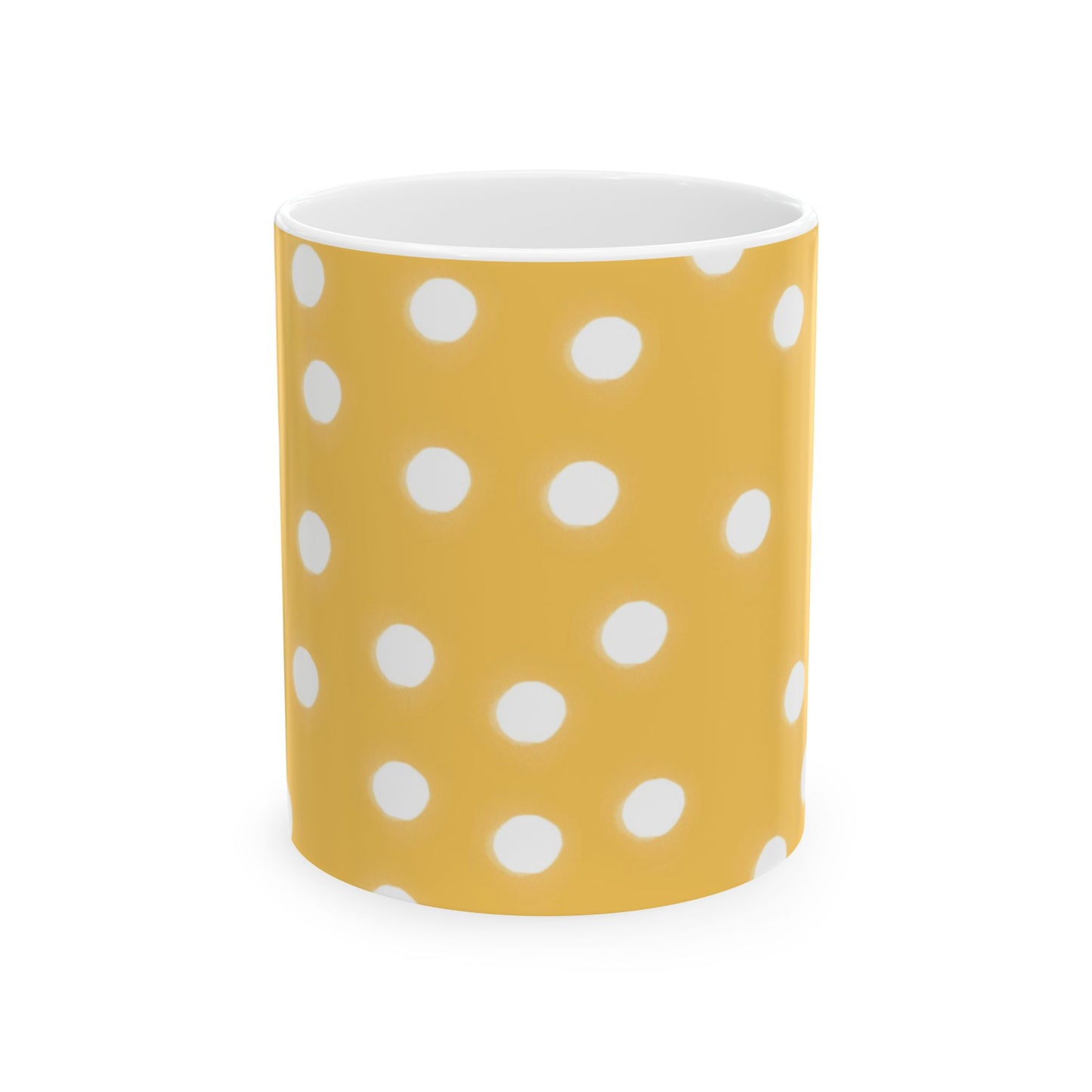 Jumbo Dots Yellow / White Cup