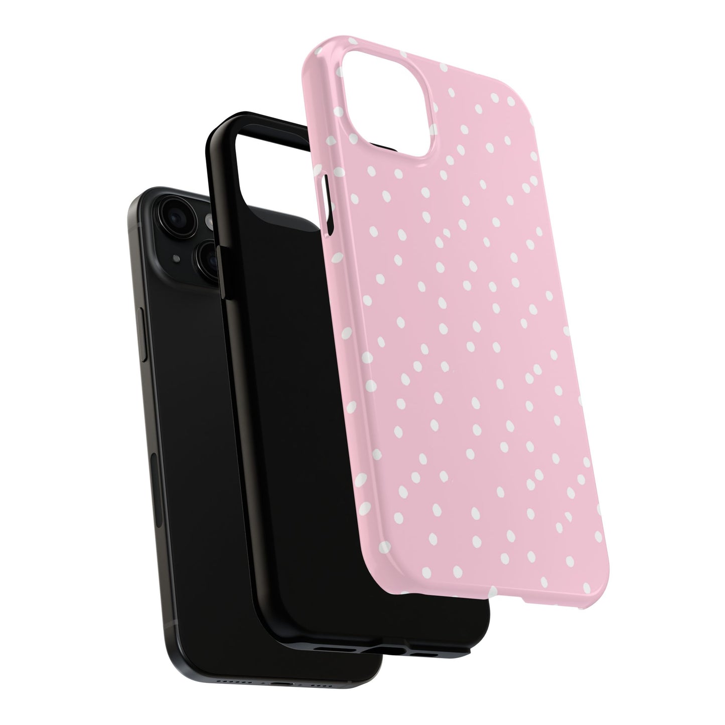 Space Dots Pink / White Phone Case