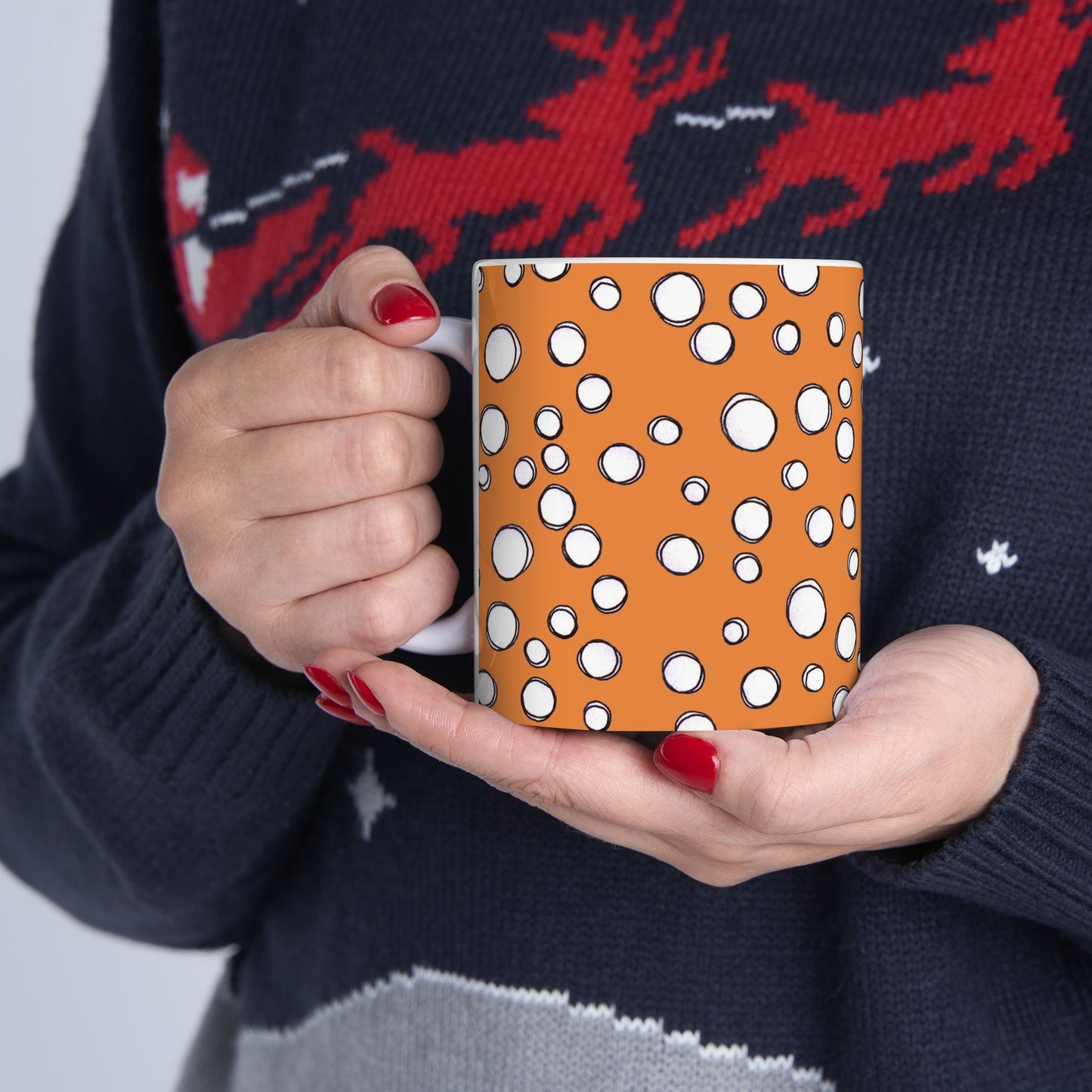 Pot Dots Orange Cup