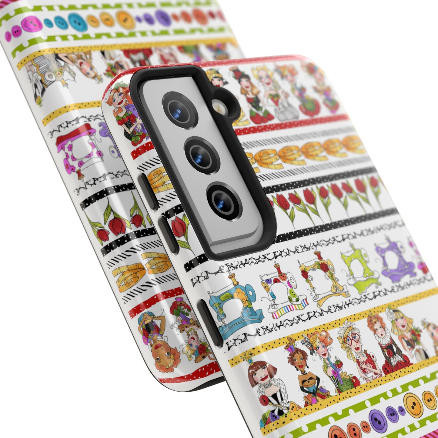 Curious Border White Phone Case