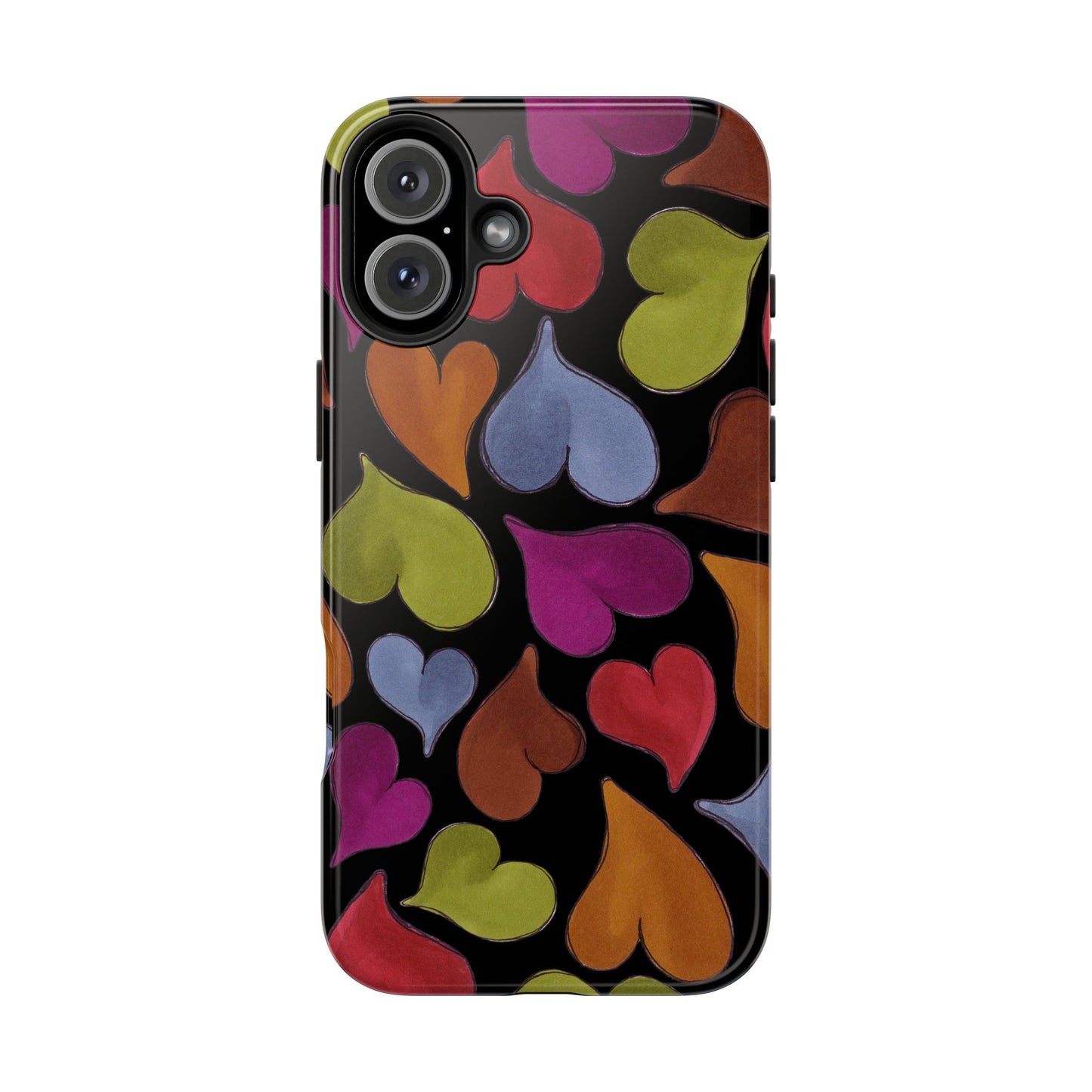 Big Hearted Black Phone Case