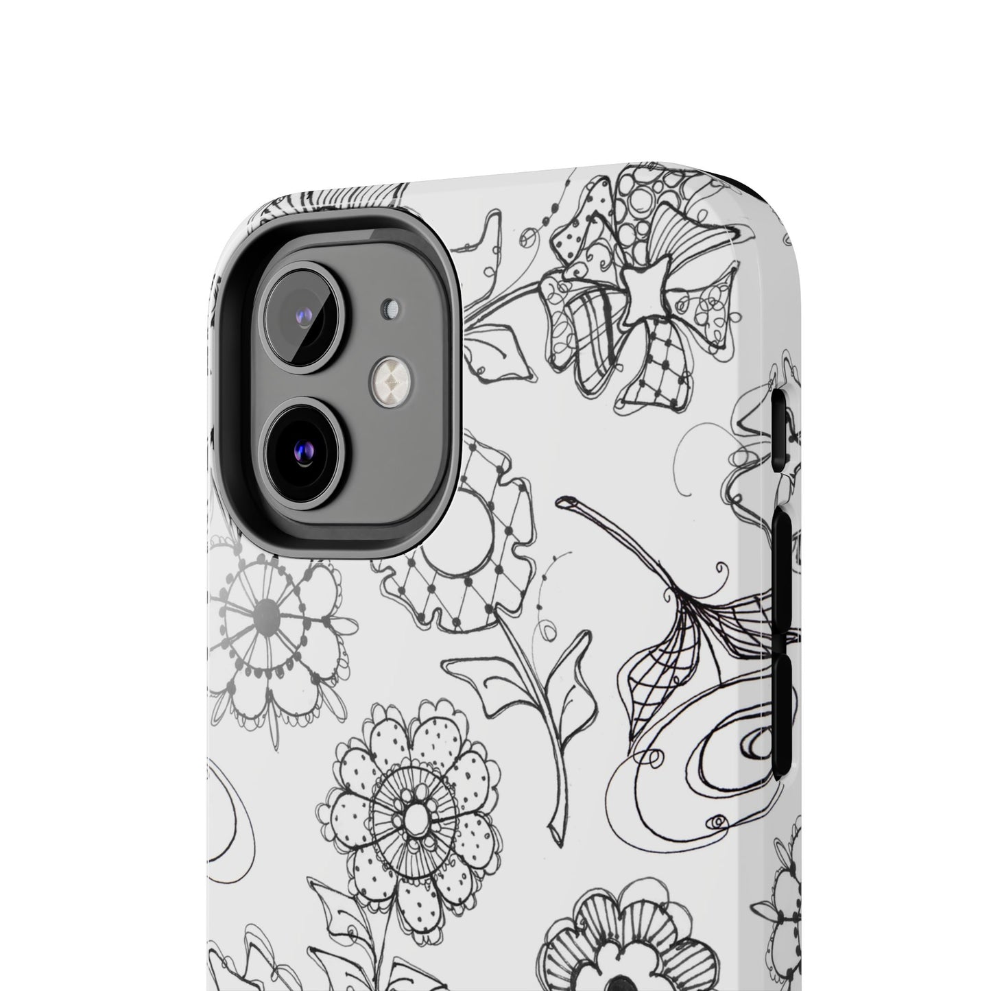 Paper Posies White Phone Case