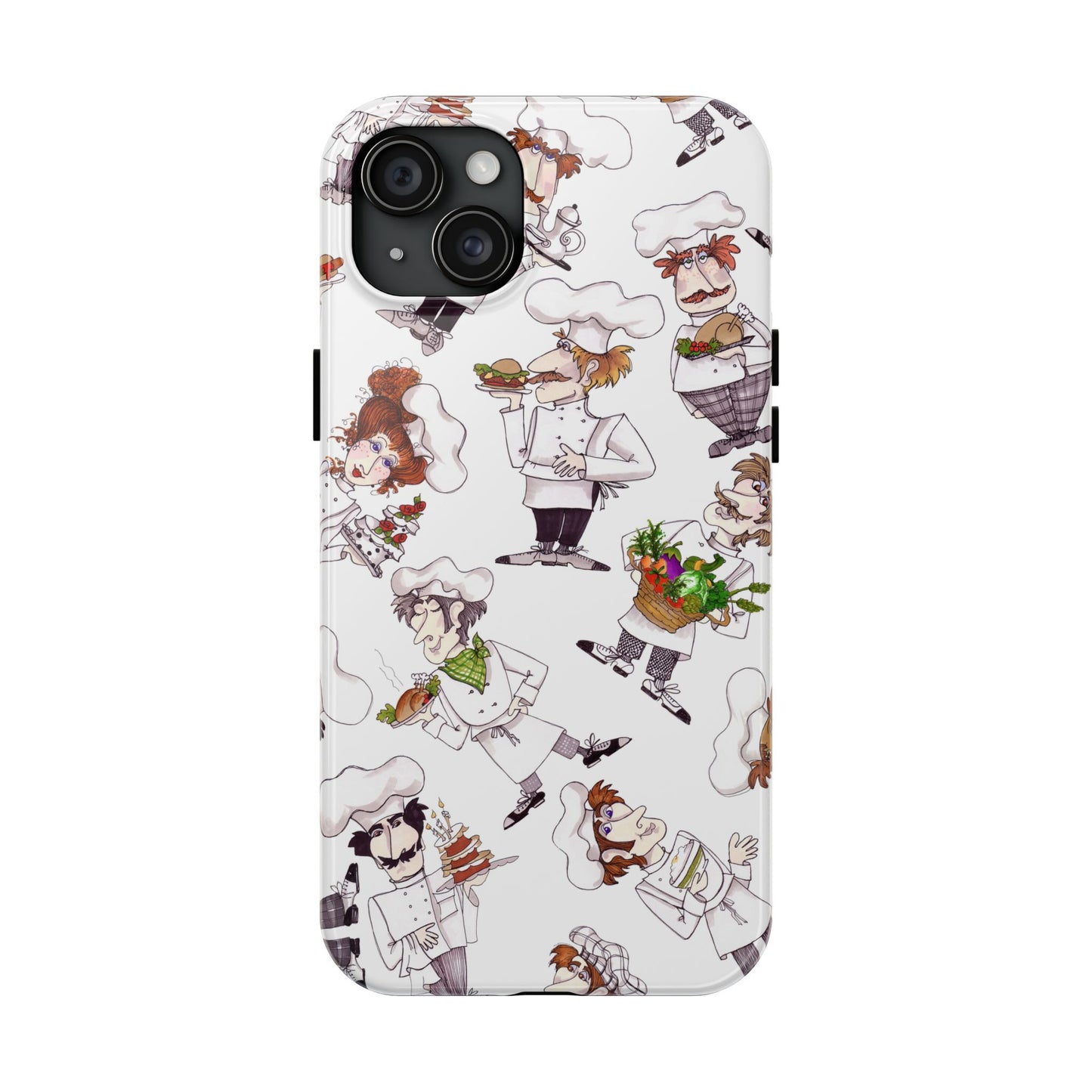 Tossed Chefs White Phone Case