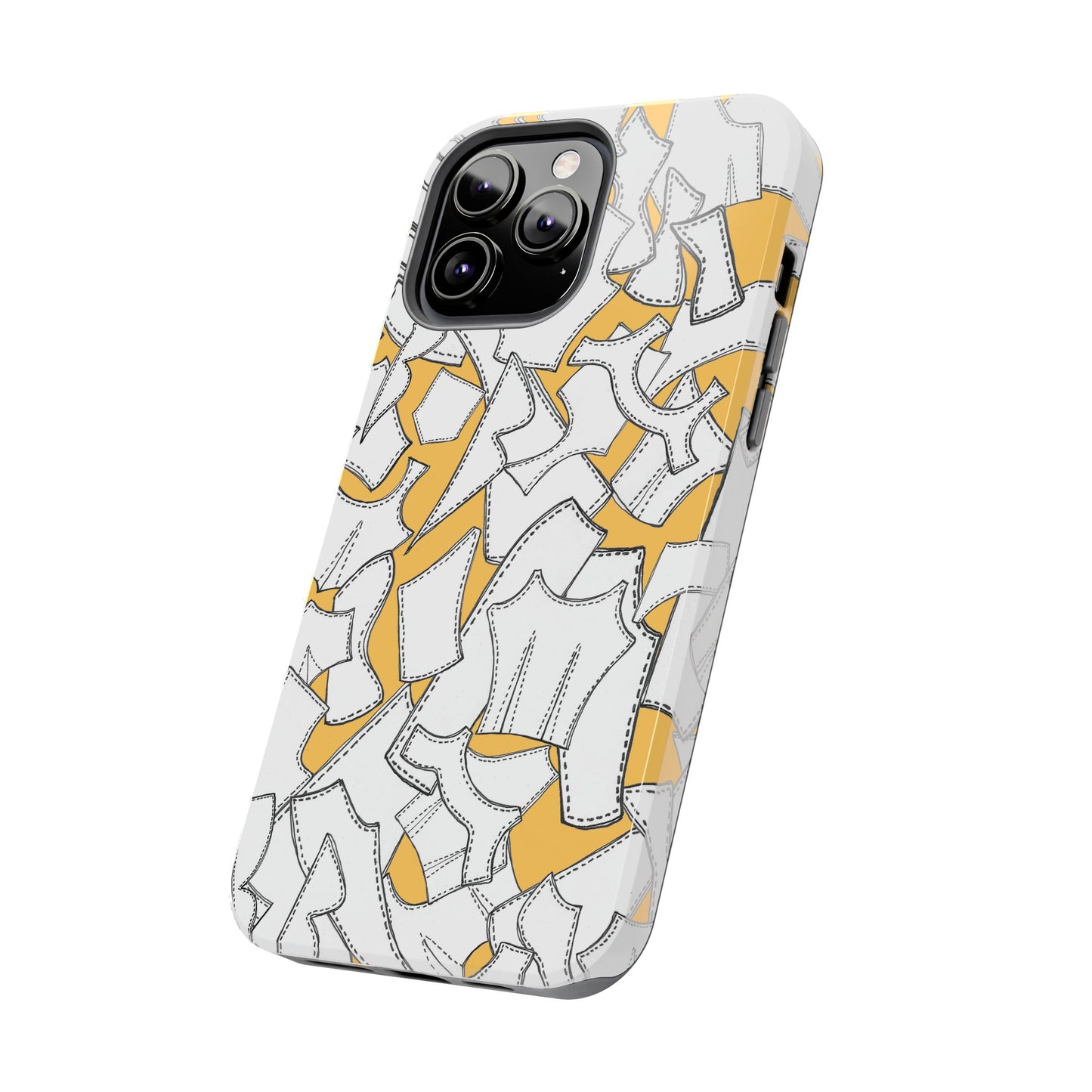 Pattern Pieces Yellow Phone Case