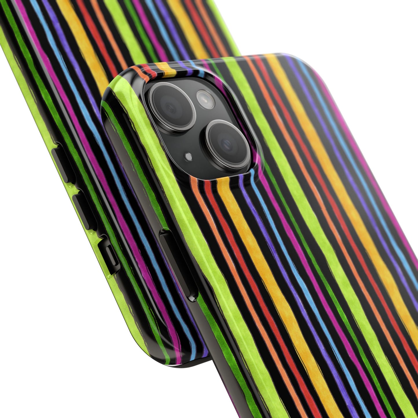 Stripe Fancy Black Phone Case