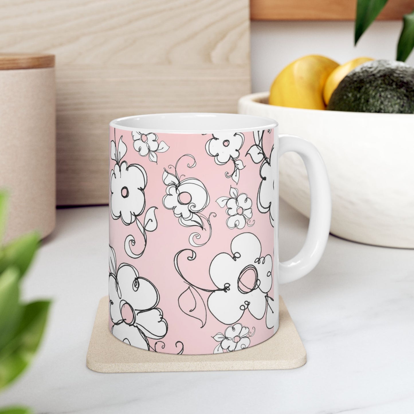 Lady Flowers Pink Sky Cup