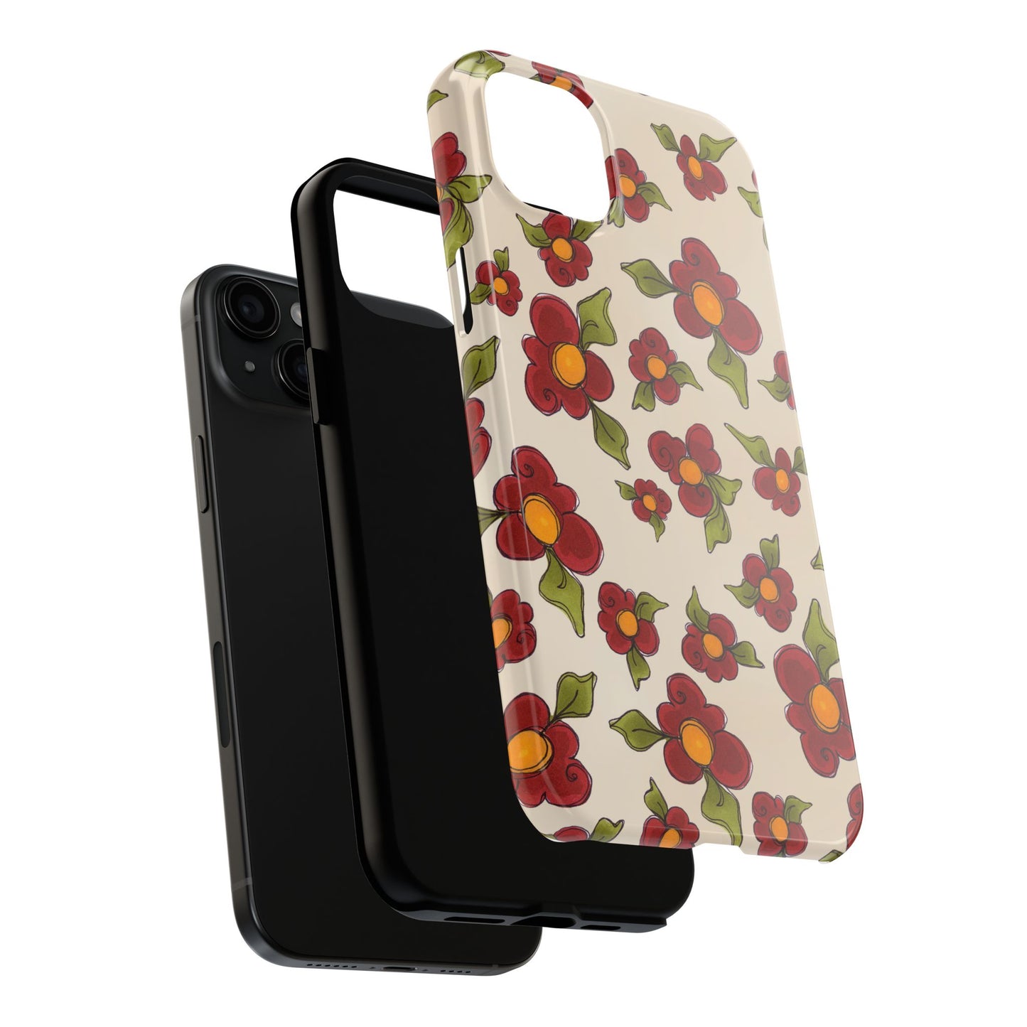 Chili Pepper Daisies Phone Case
