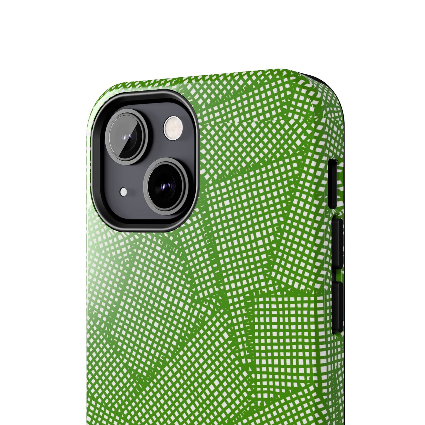 Check Patch Large Green Phone Case
