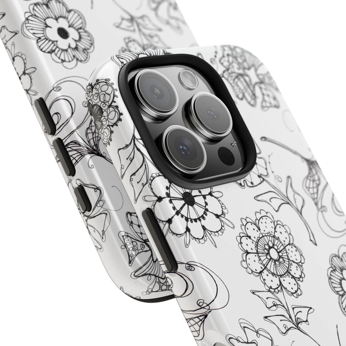 Paper Posies White Phone Case