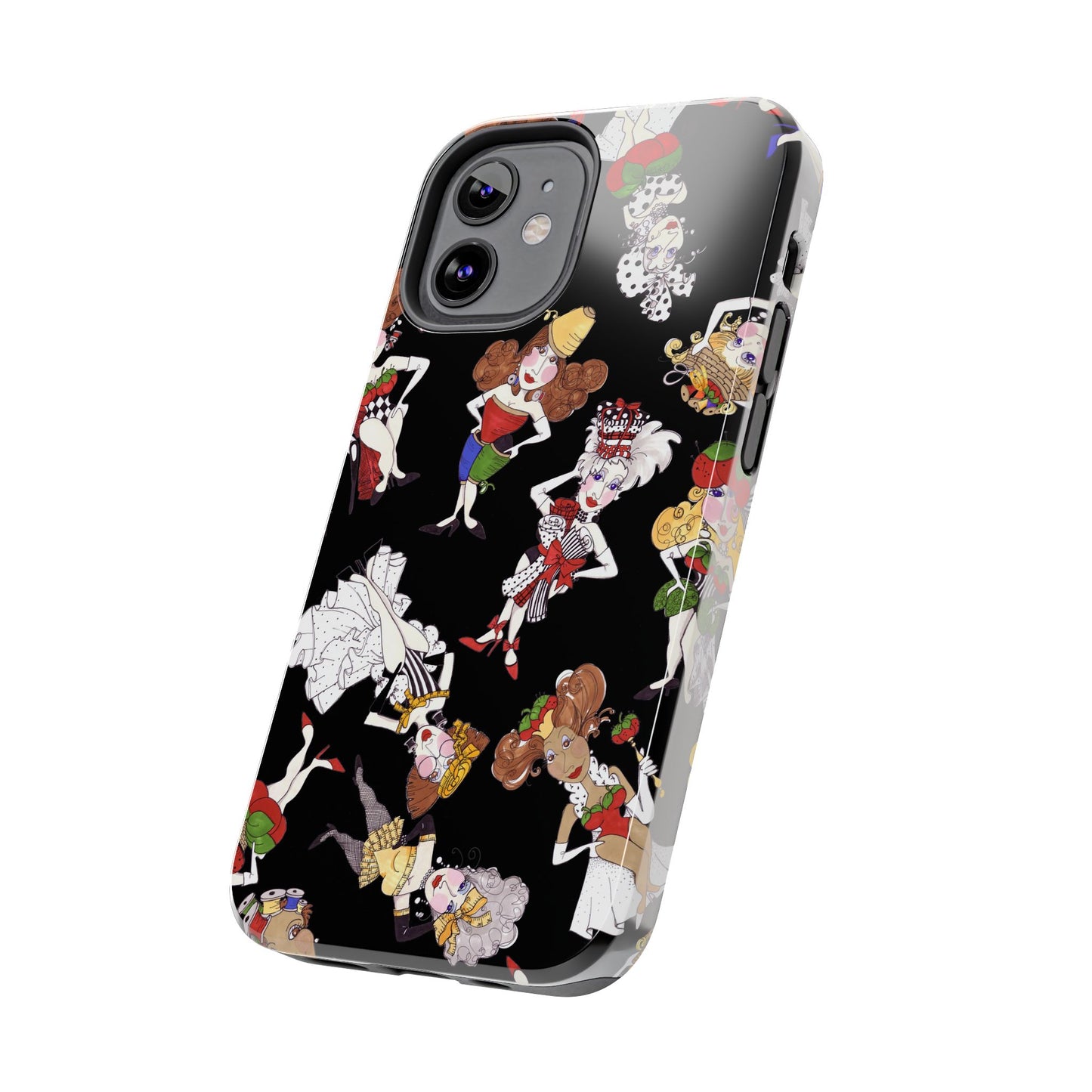 Sew Tossed Black Phone Case