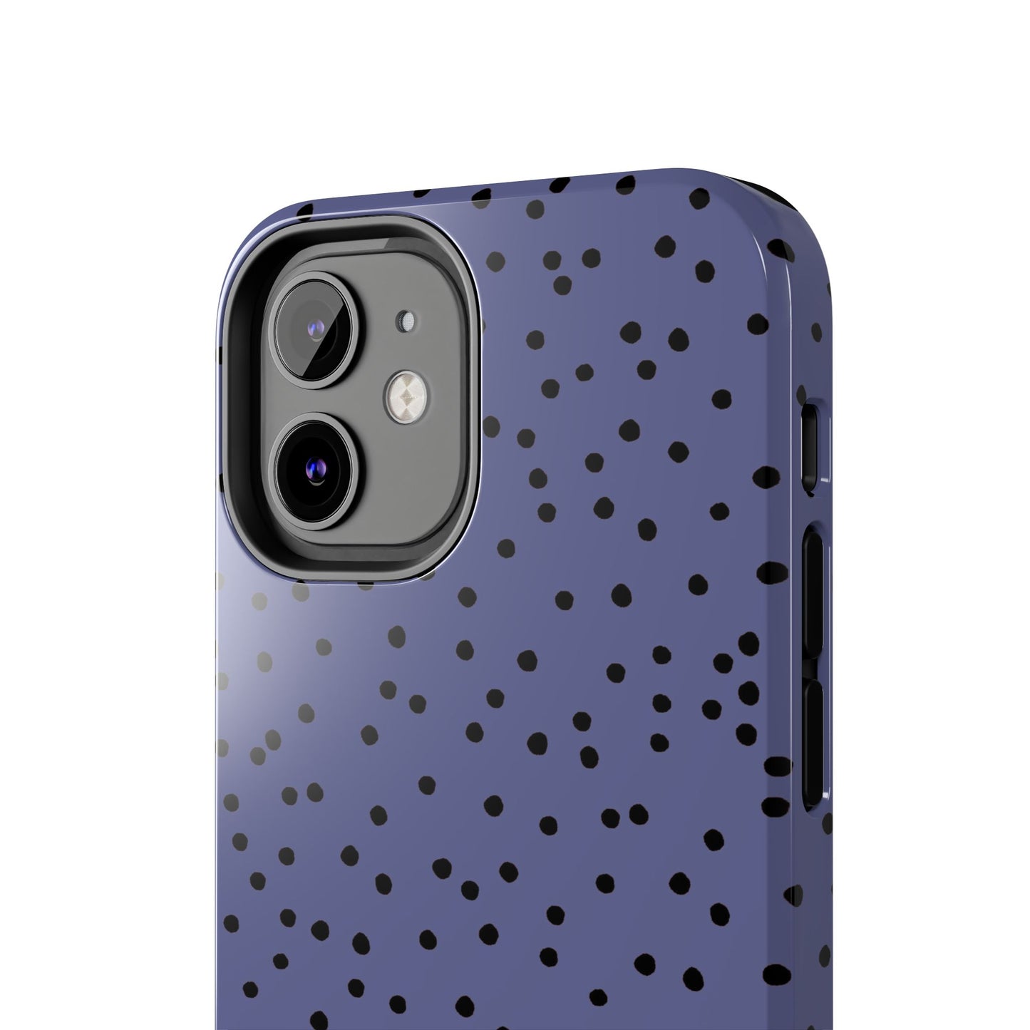 Dinky Dots Blue / Black Phone Case