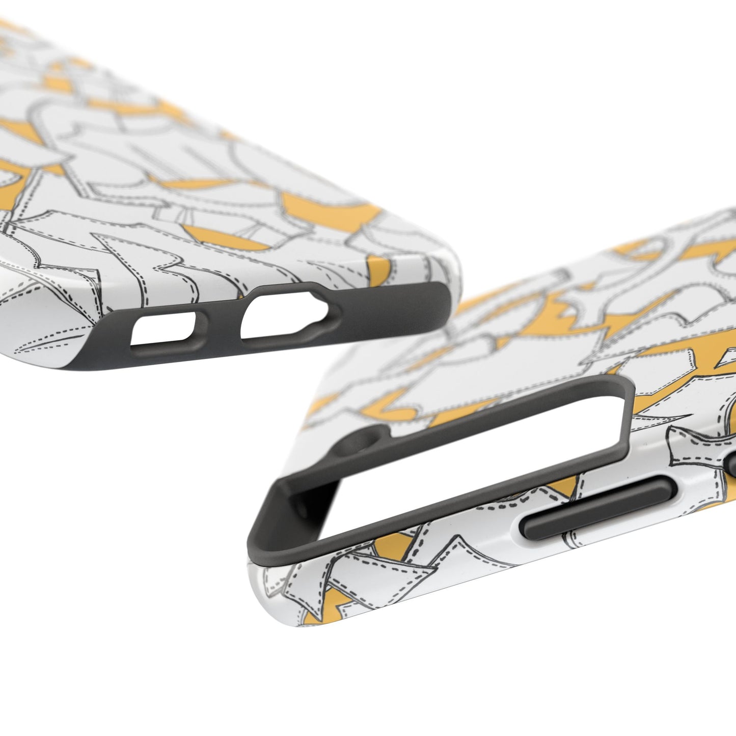 Pattern Pieces Yellow Phone Case