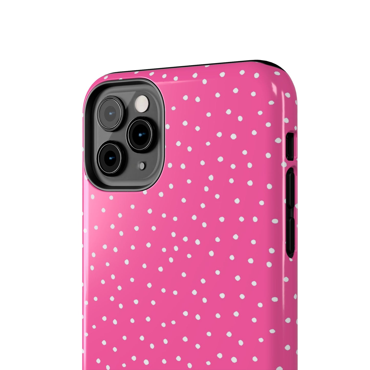 Dinky Dots Bright Pink / White Phone Case