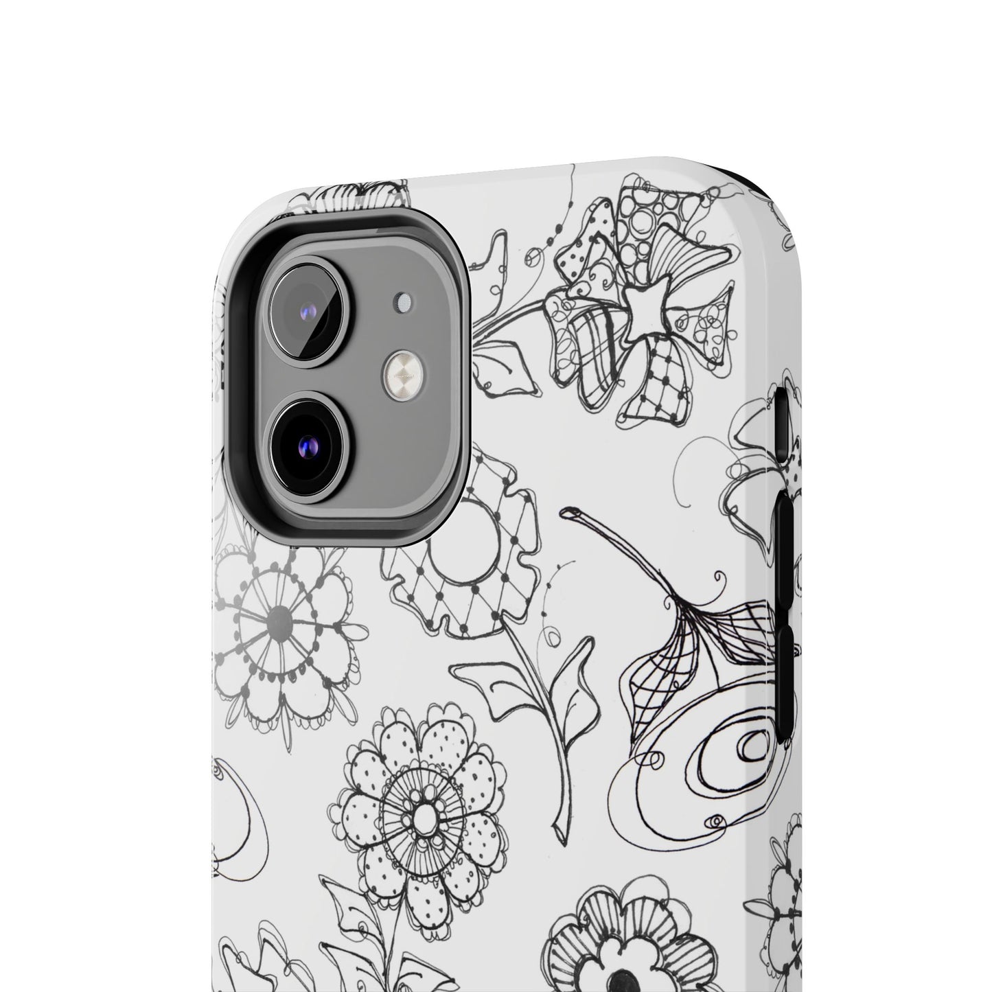 Paper Posies White Phone Case