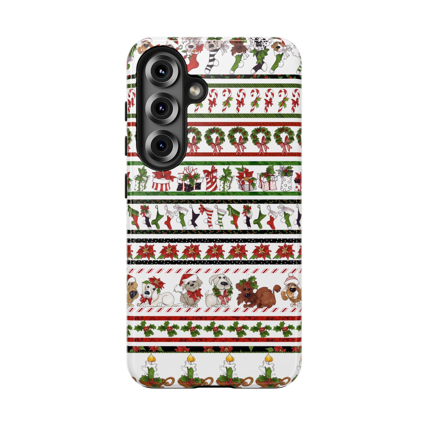 Holiday Borders White Phone Case