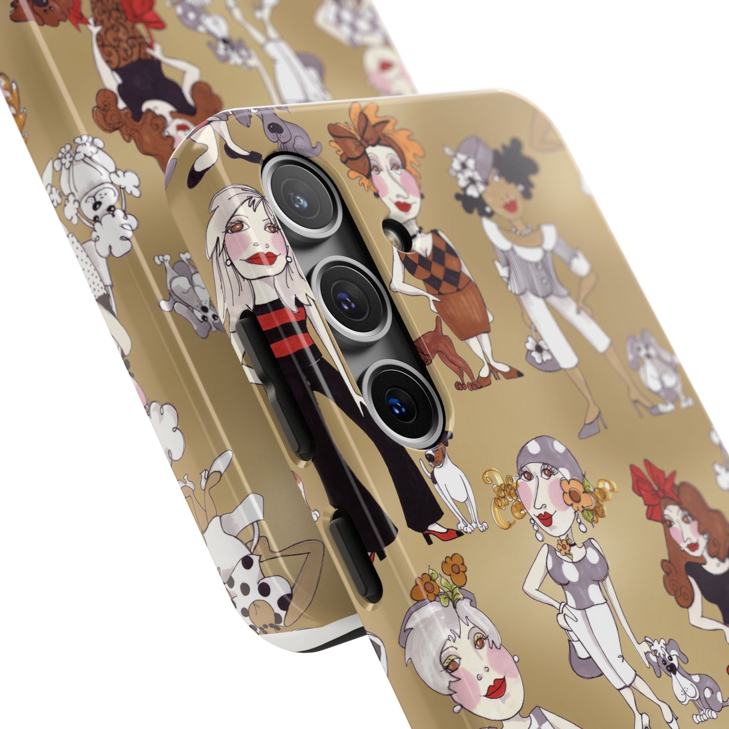 Dog Ladies Tan Phone Case