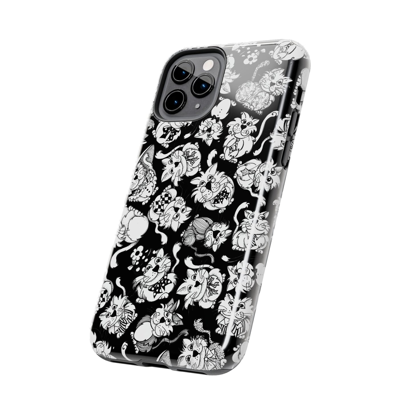 So Kitties Tossed Black Phone Case