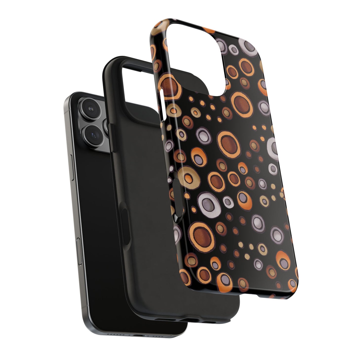 Doggy Dots Black Phone Case