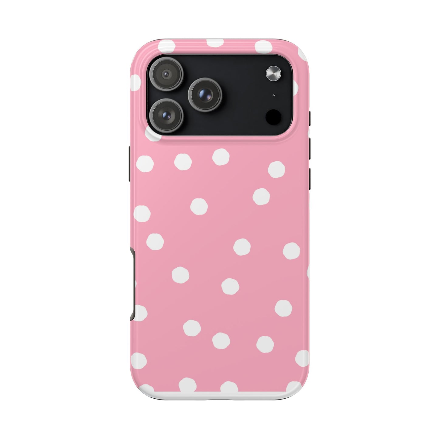 Jumbo Dots Pink / White Phone Case