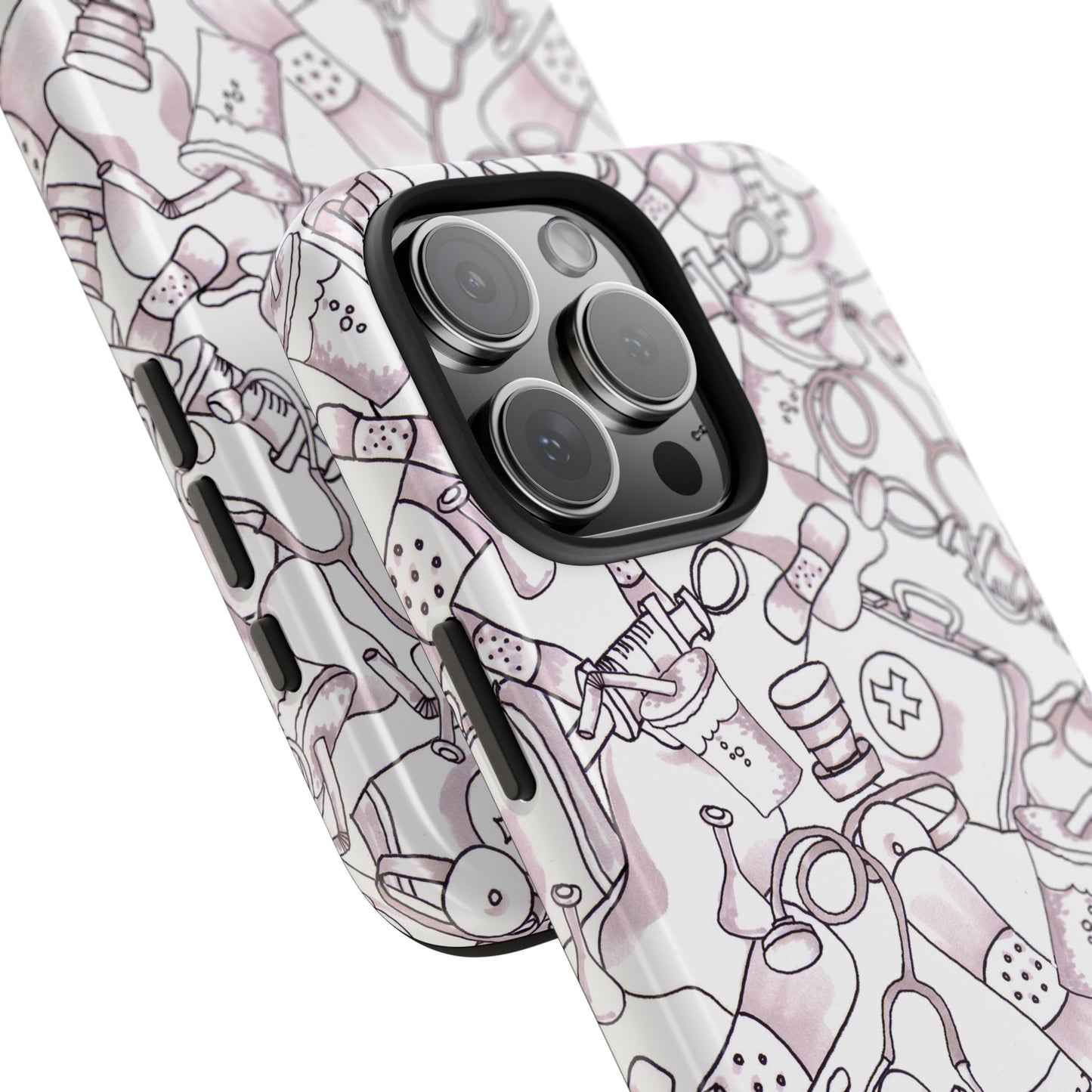Med Stuff White Phone Case