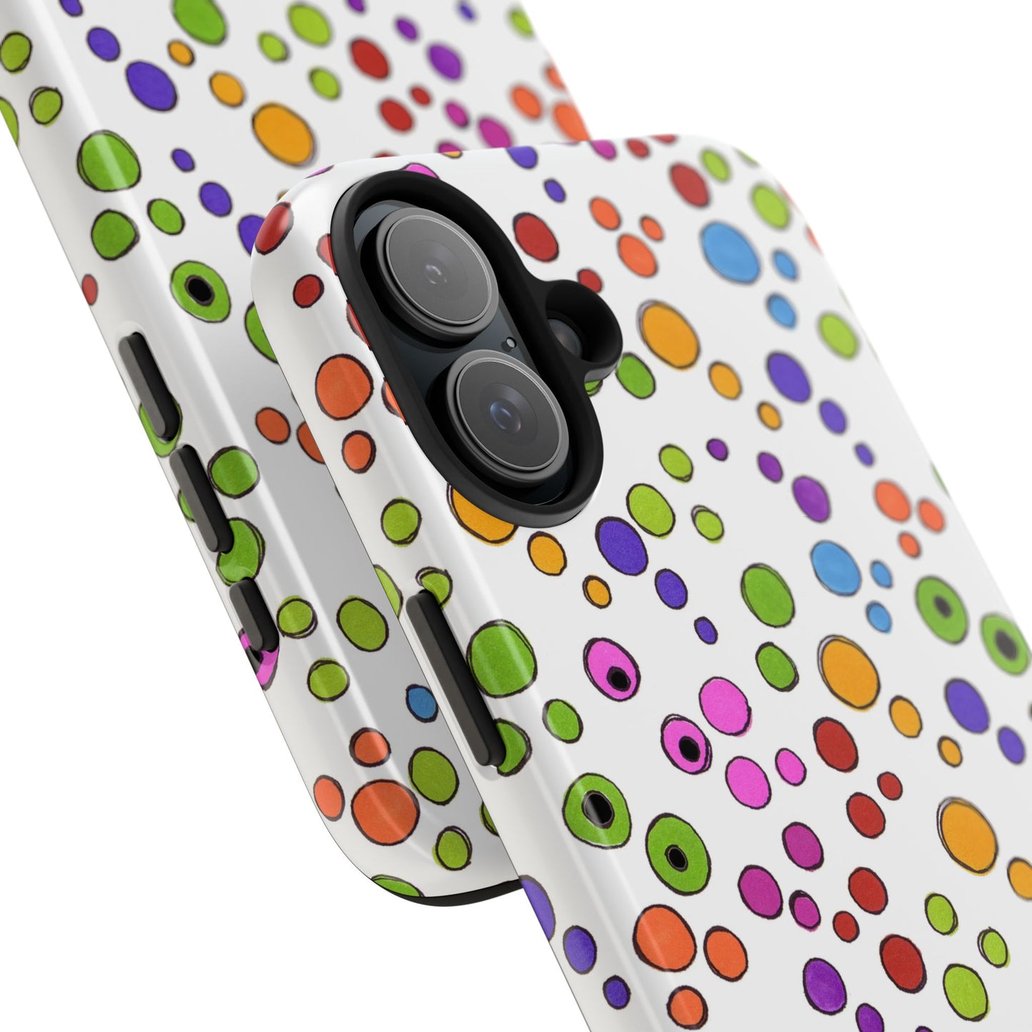 Dog Dots White / Multi Phone Case
