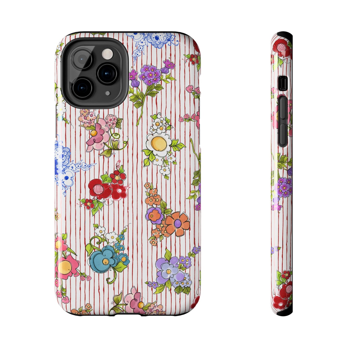 Mixed Bouquets Red / White Phone Case