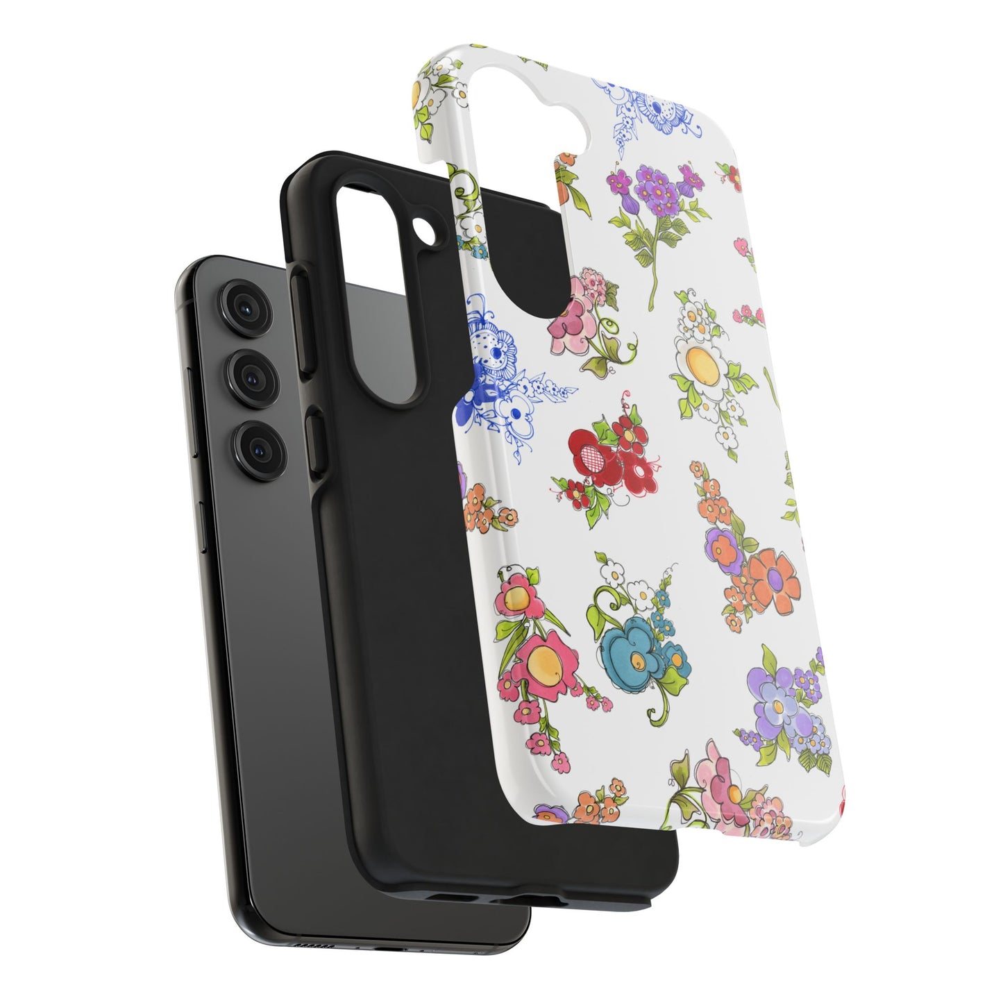 Mixed Bouquets White Phone Case