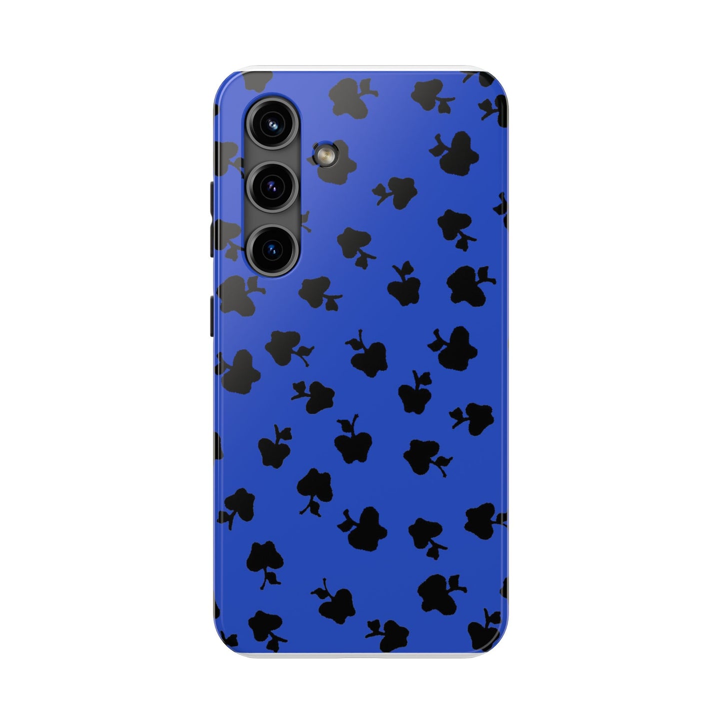 Happy Apples Blue / Black Phone Case