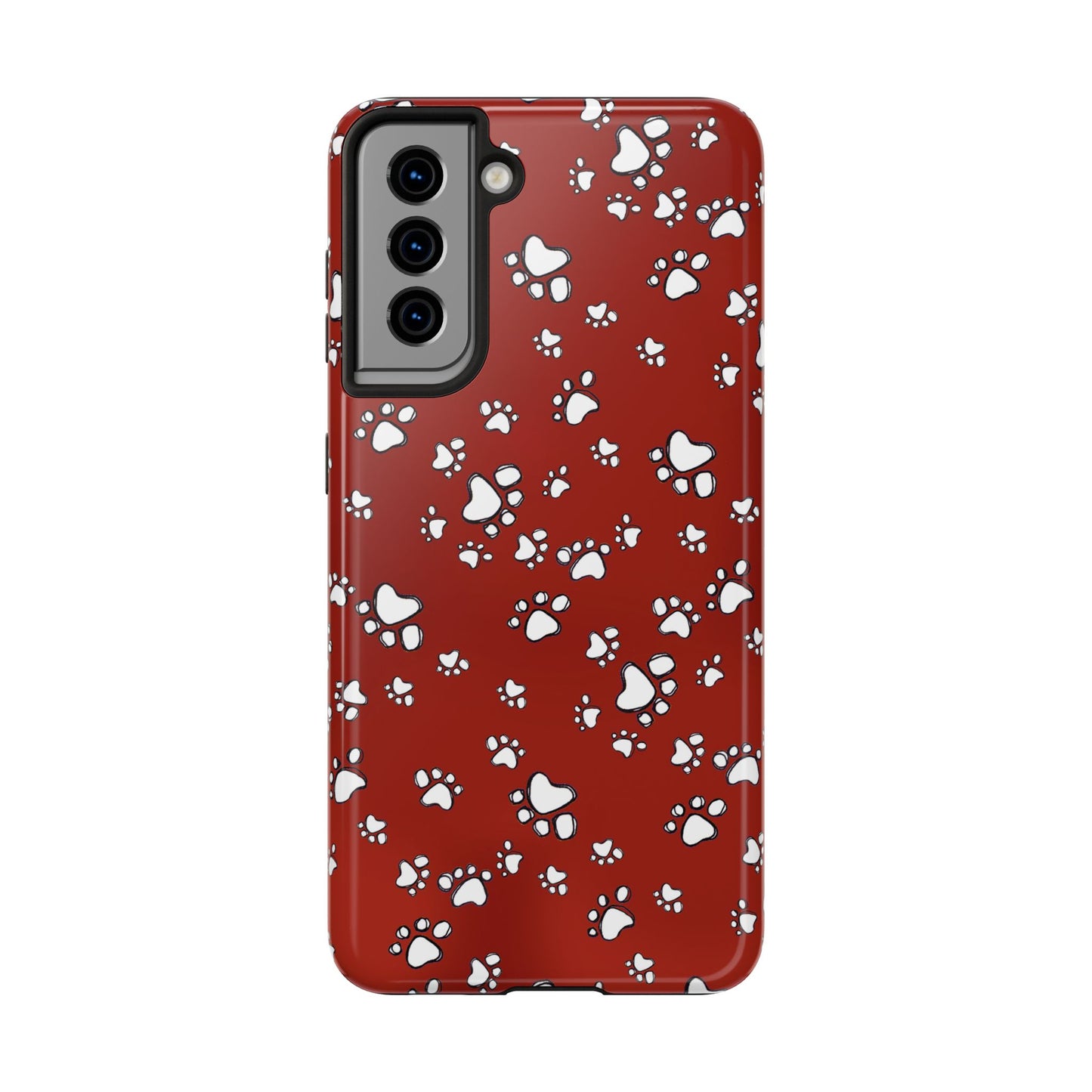 Paw Flakes Red Phone Case
