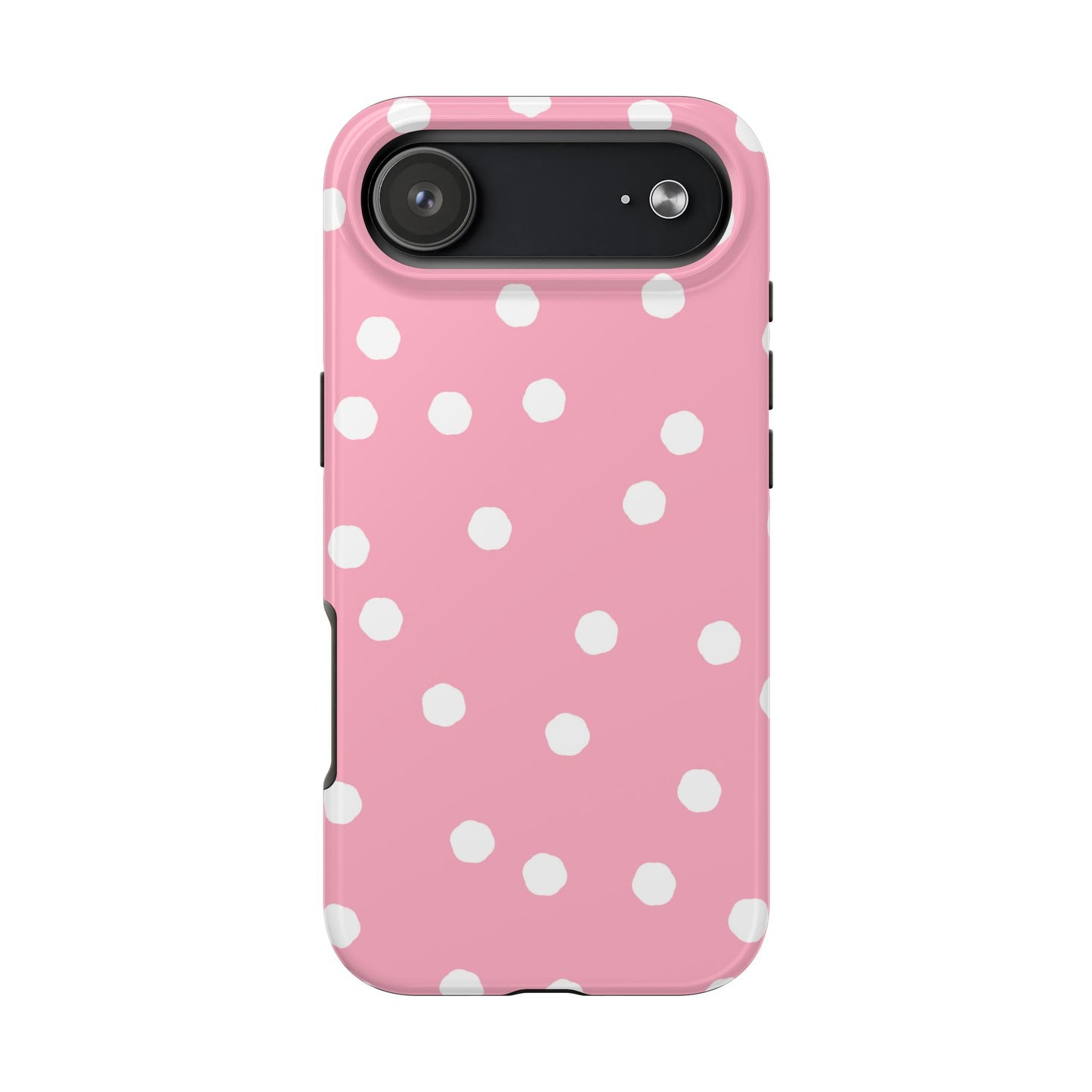 Jumbo Dots Pink / White Phone Case