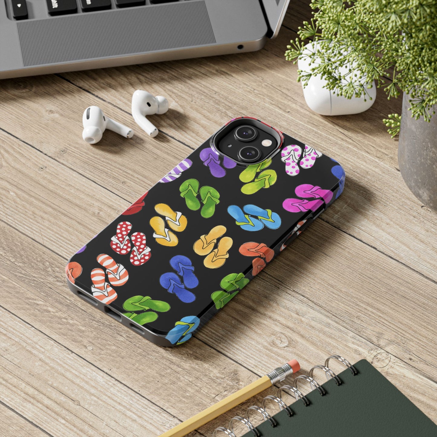 Fun Flops Black Phone Case