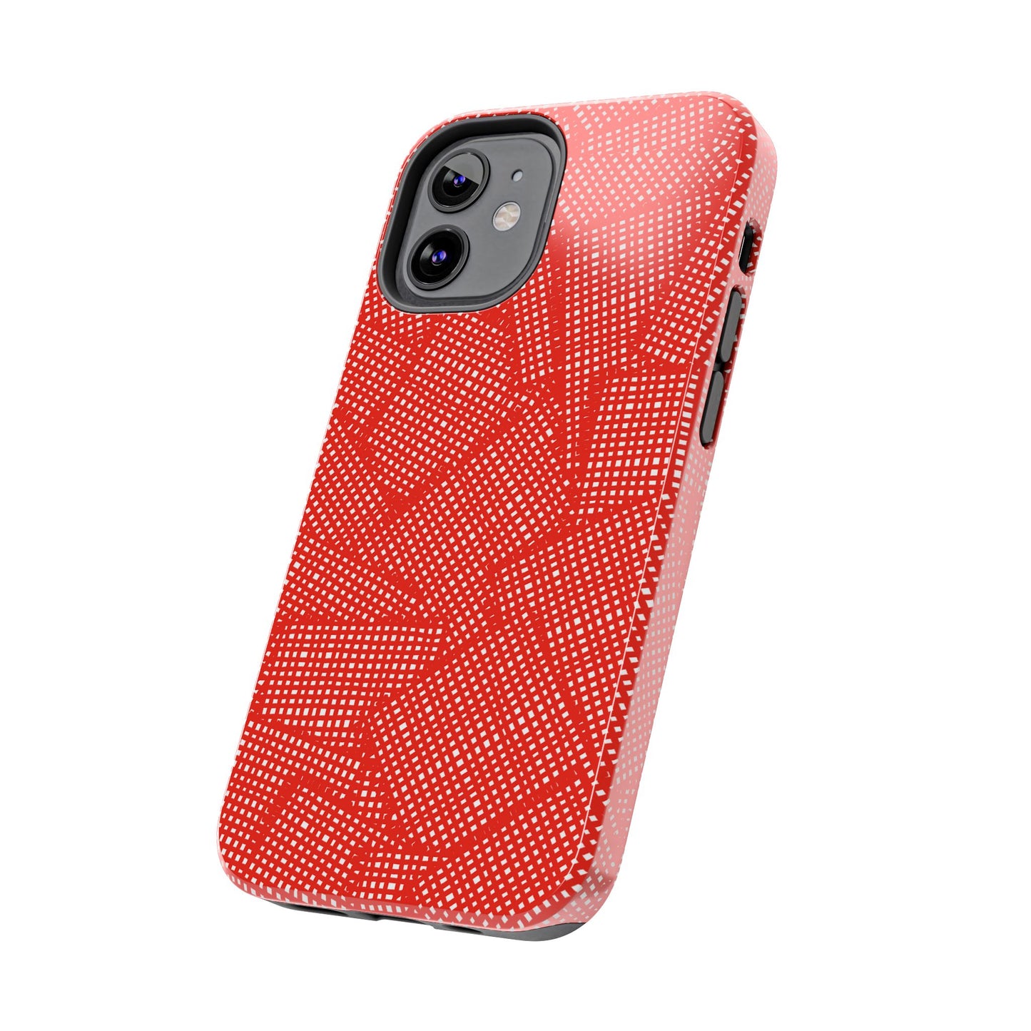 Check Patch Large Red Phone Case