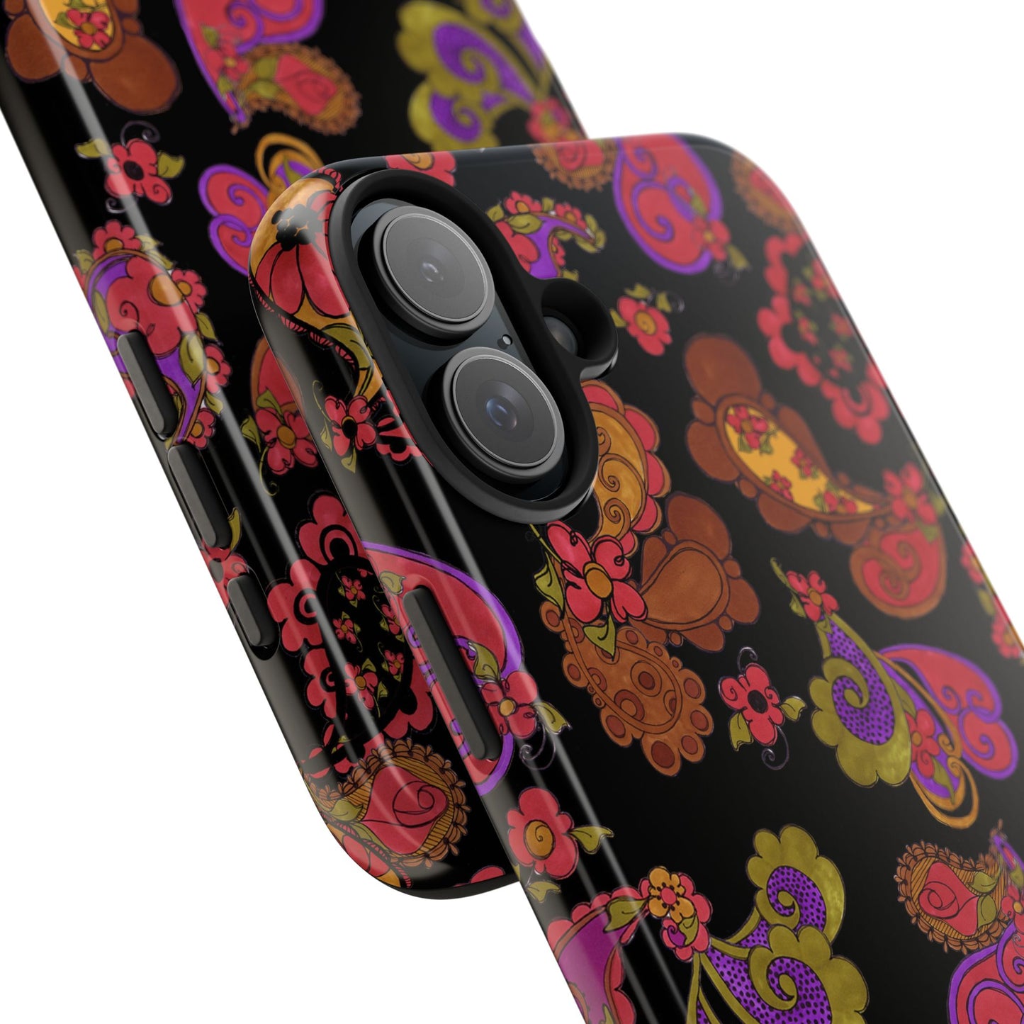 Posie Paisley Black Phone Case