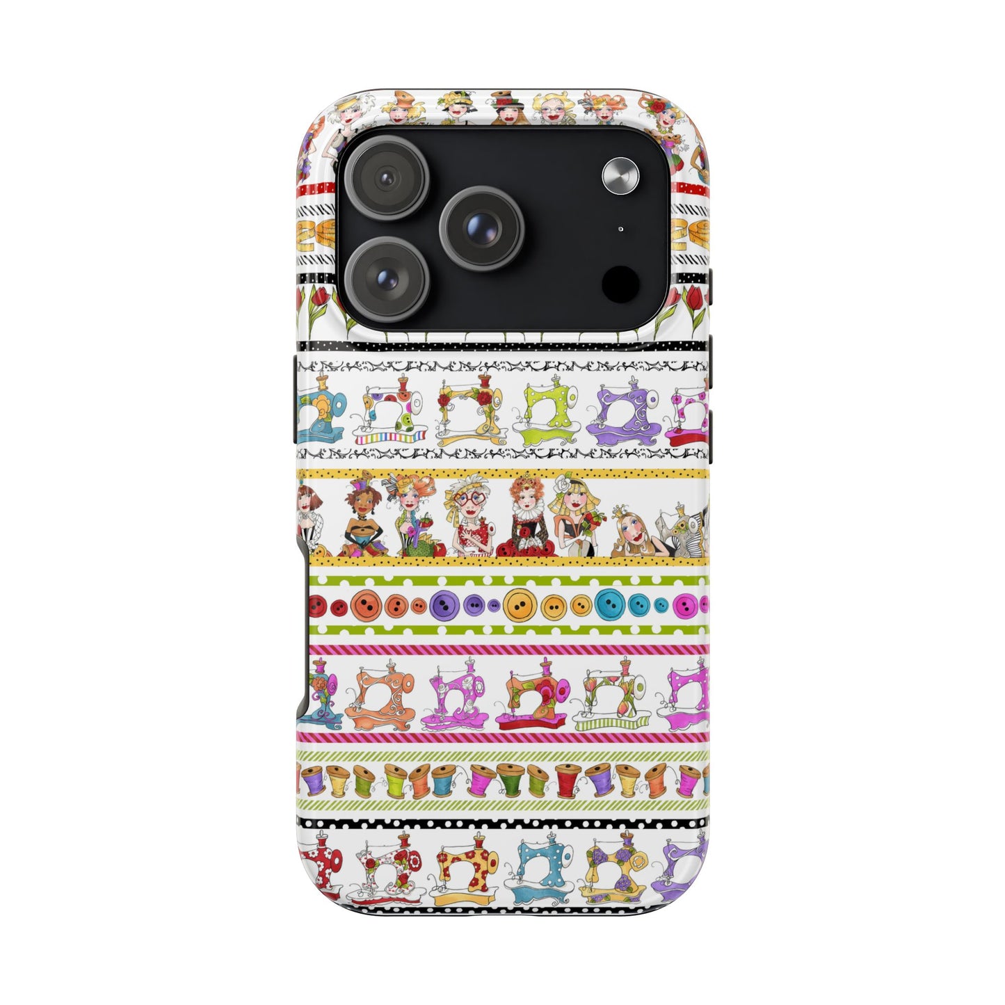 Curious Border White Phone Case