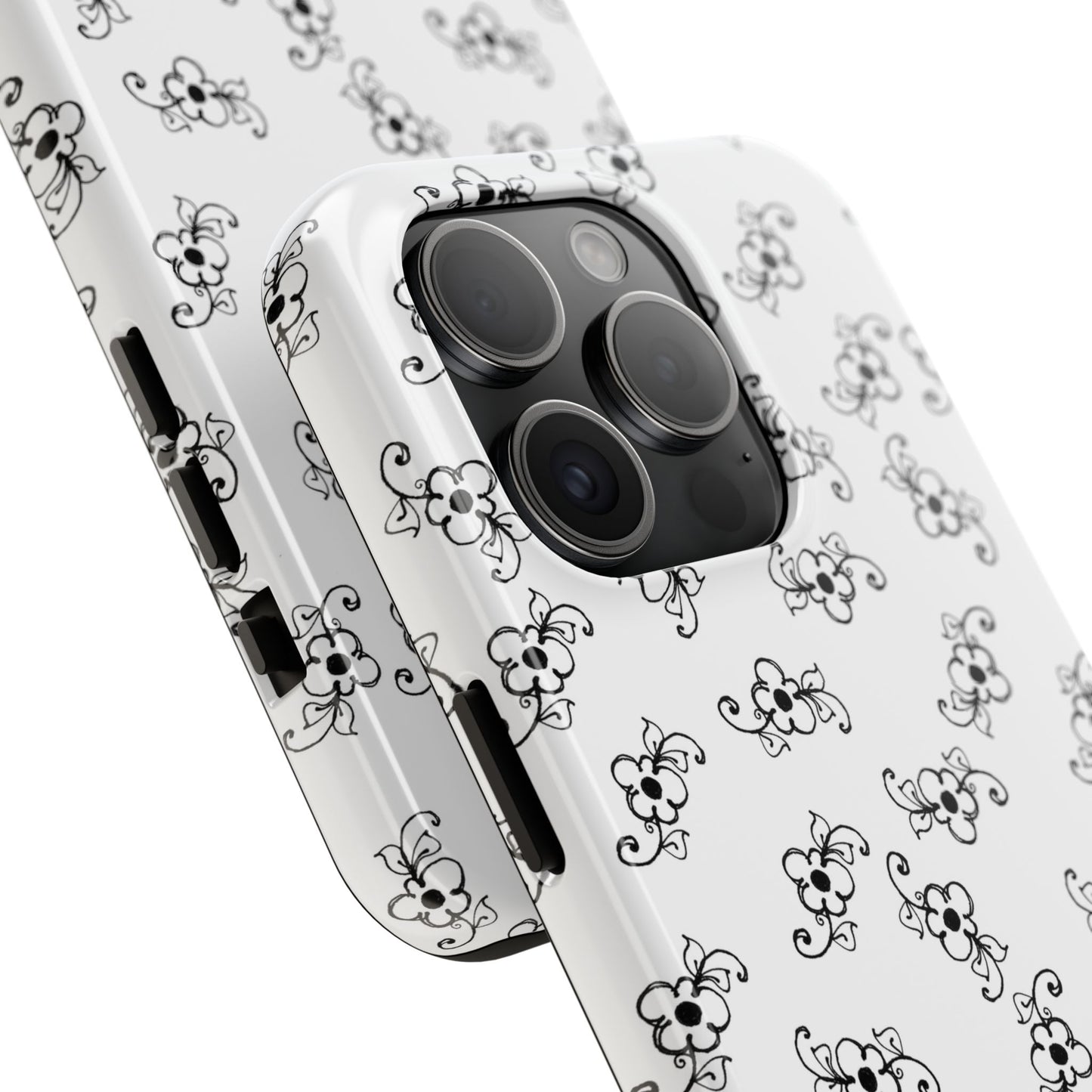 Favorite Daisies White / Black Phone Case