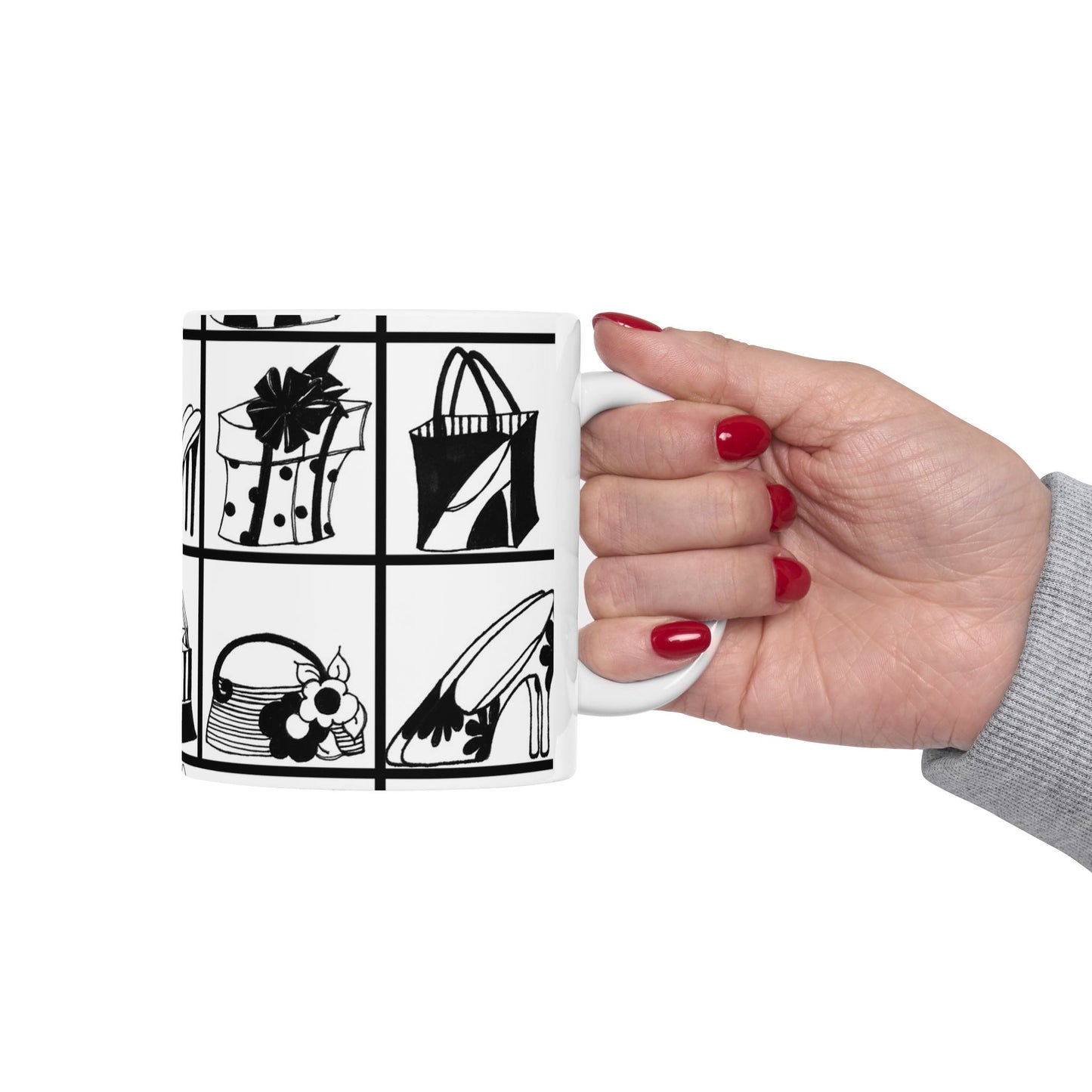 Her Shelves White Cup