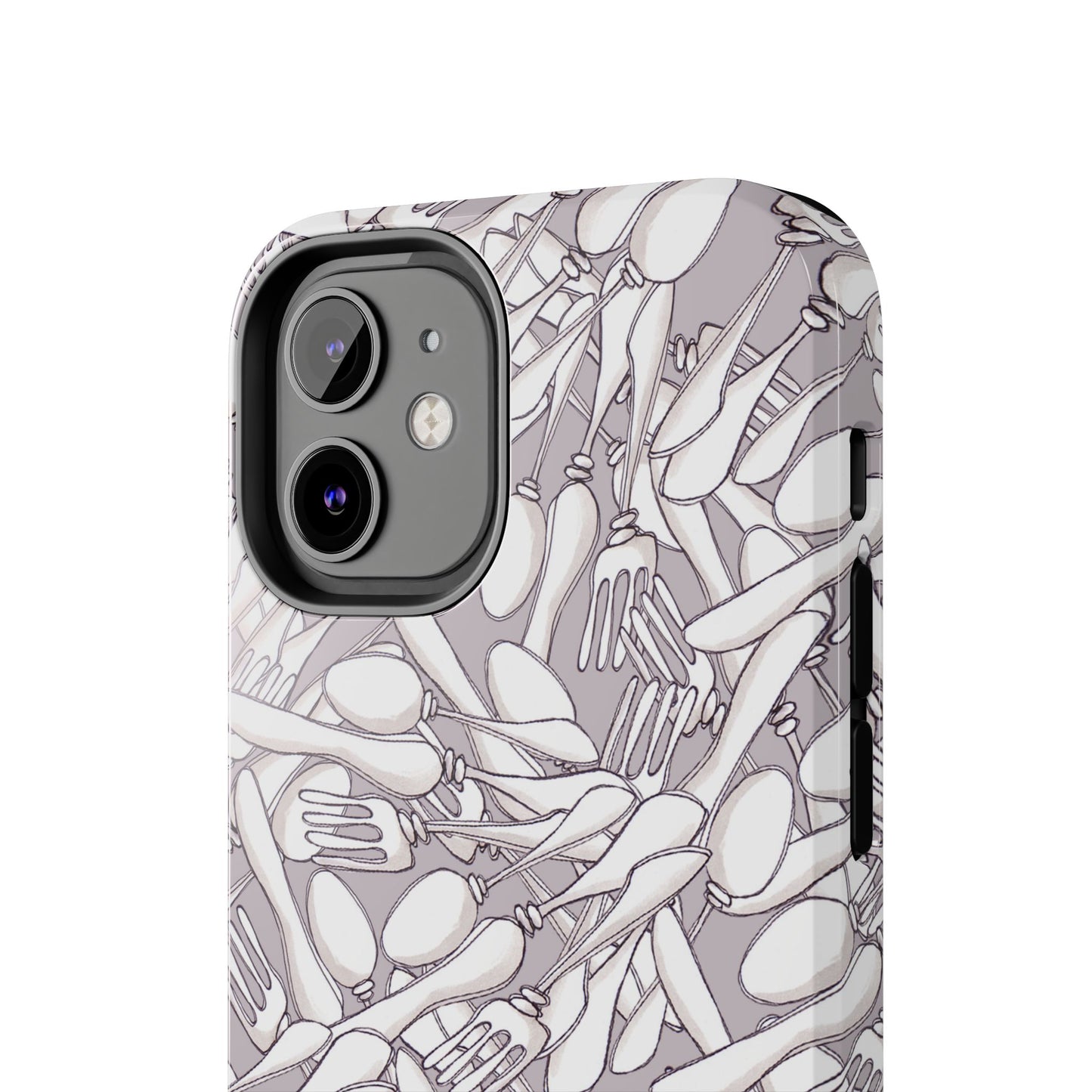 Silverware Wars Silver Phone Case