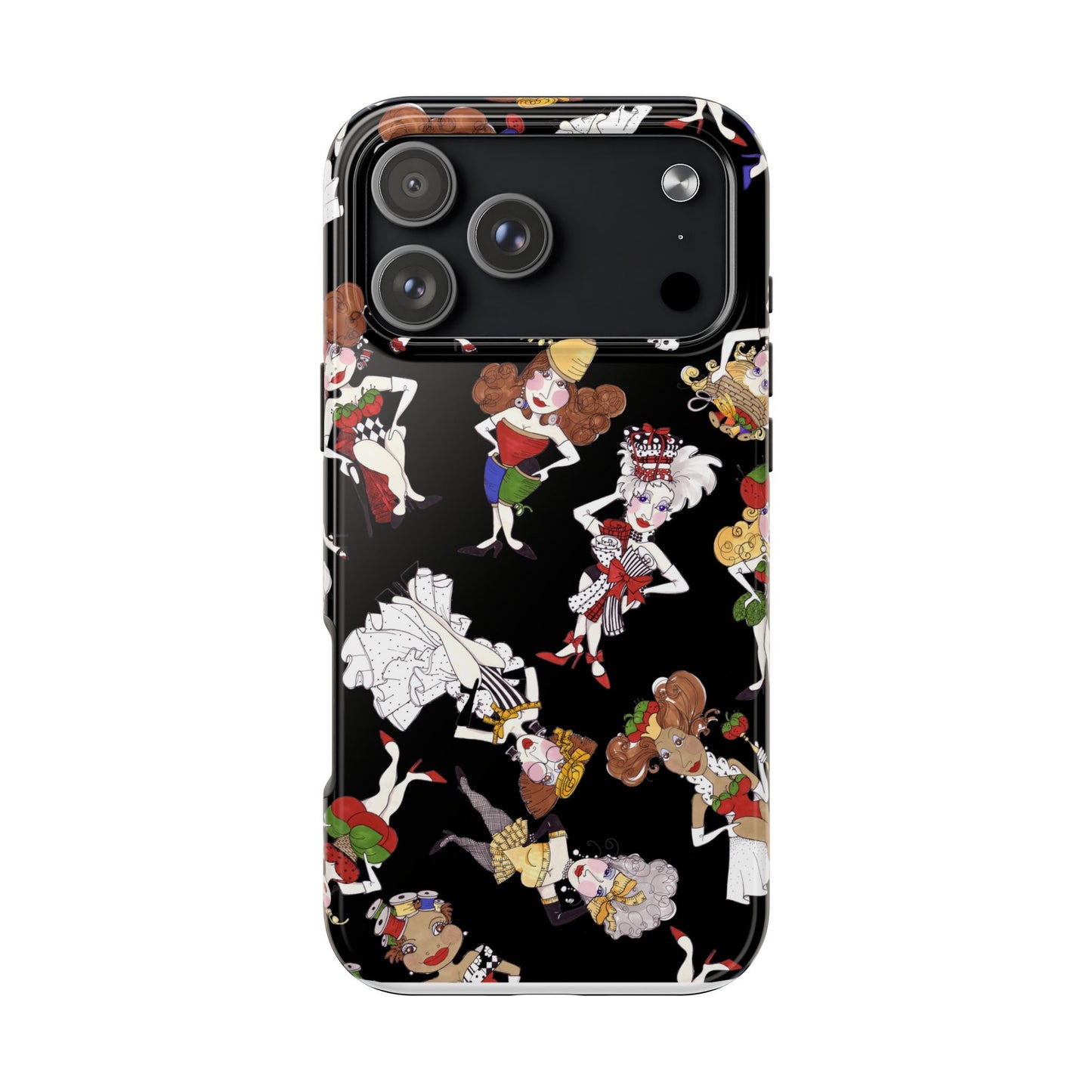 Sew Tossed Black Phone Case