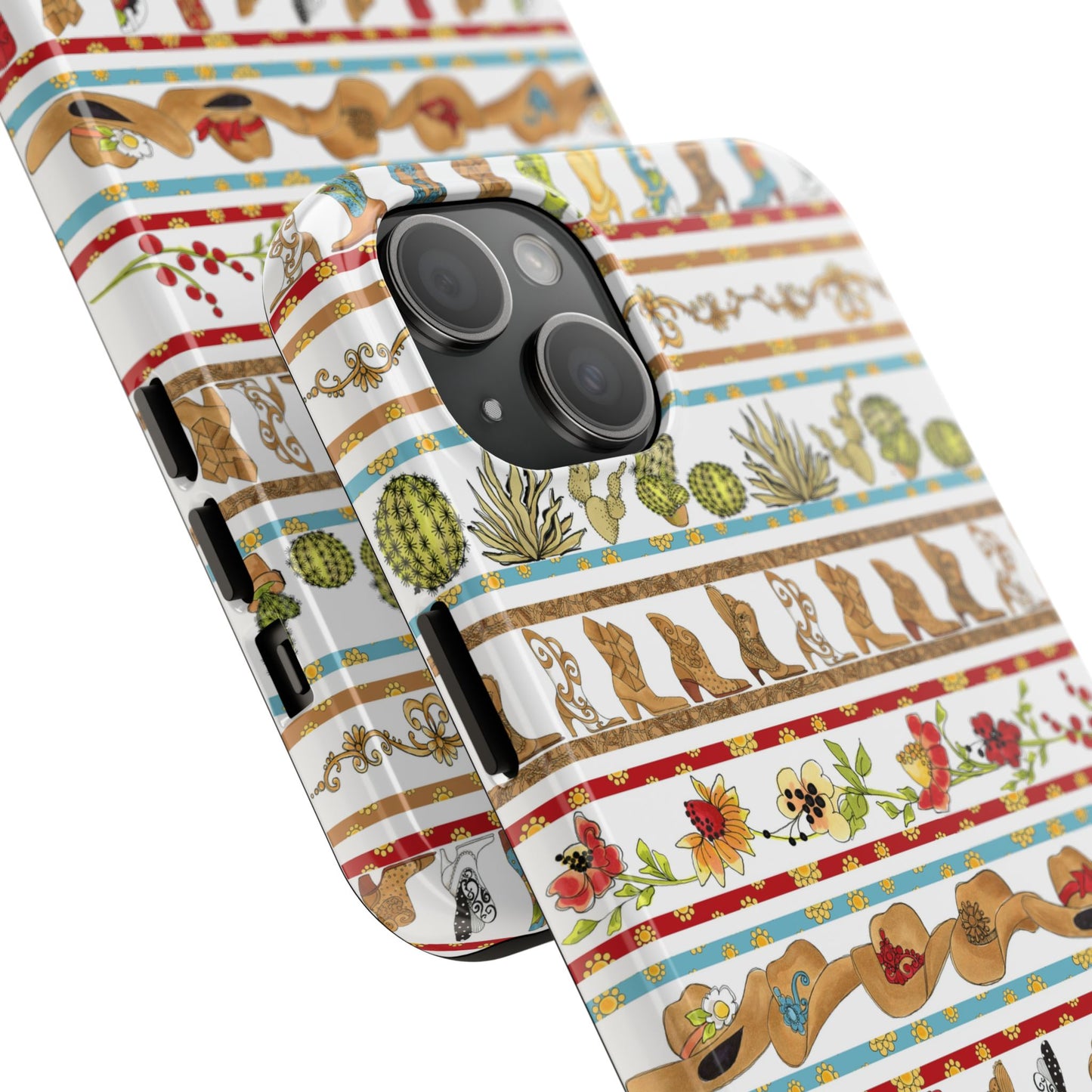 Whoa Borders White Phone Case